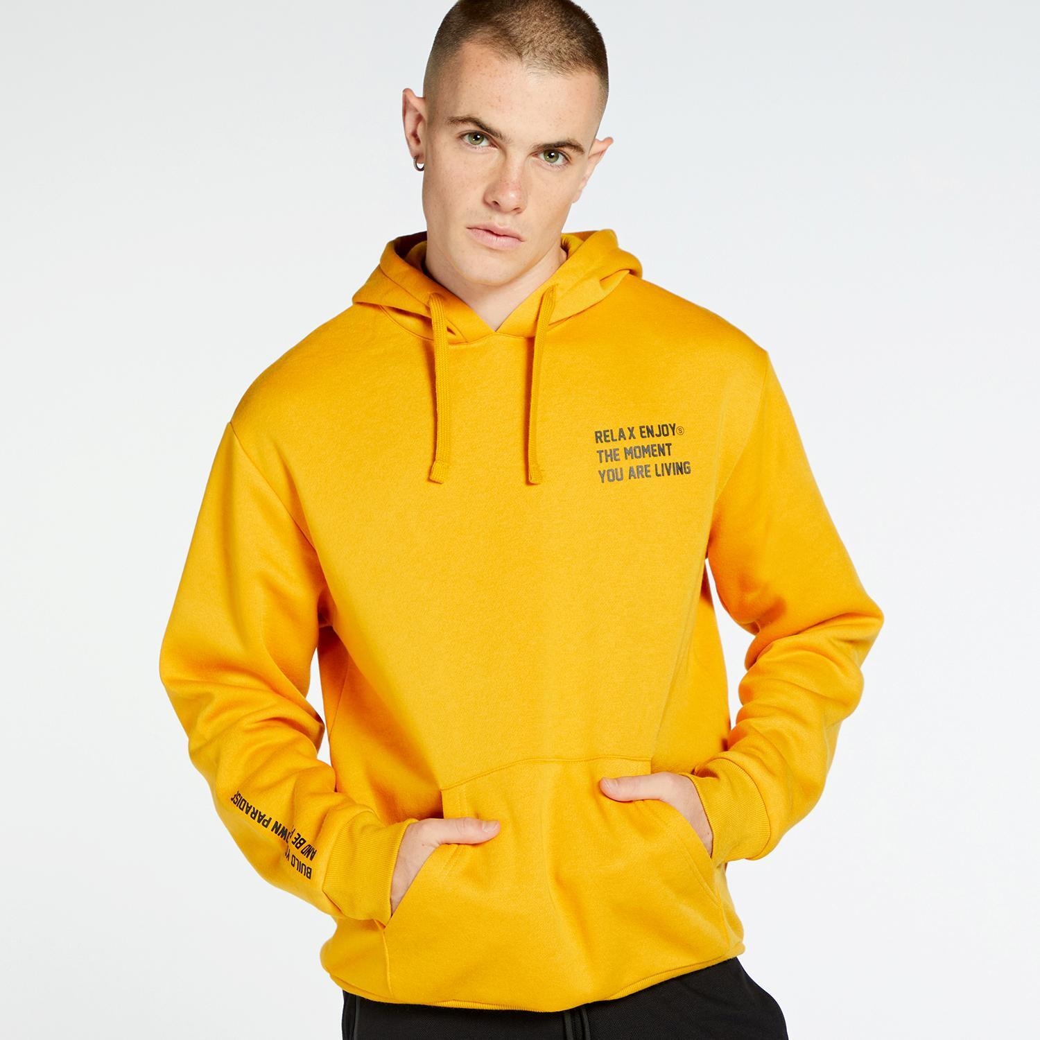 Up Basic - Ocre - Sweat à capuche homme sports taille M