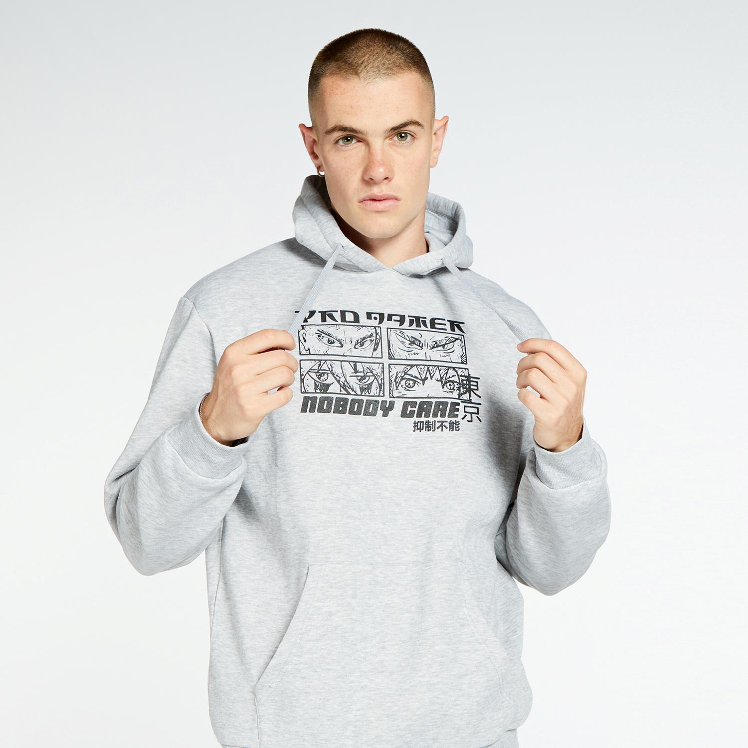 Up Stamps - Gris - Sweat à capuche homme sports taille XL