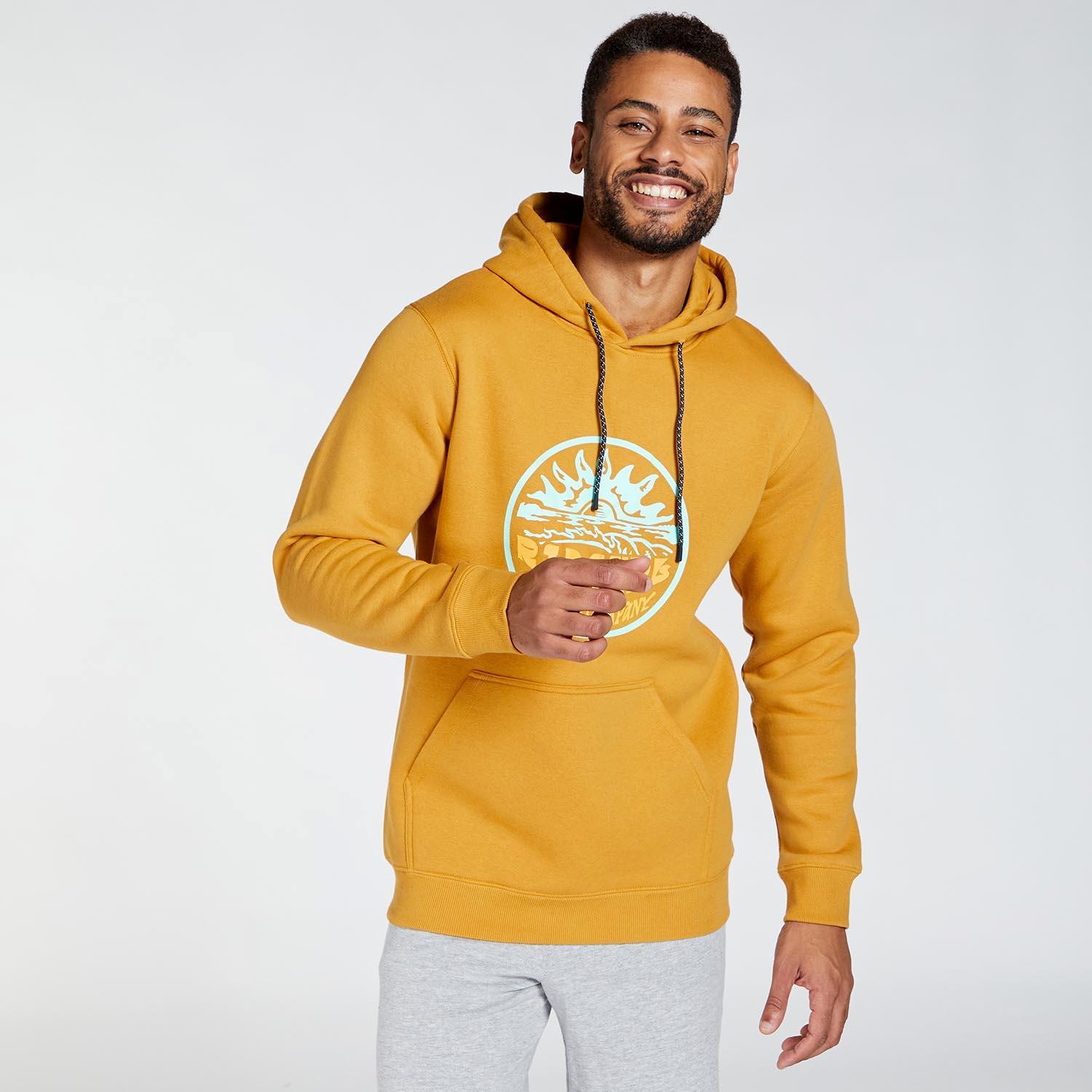 Sudadera Rip Curl - Amarillo - Sudadera Capucha Hombre talla S