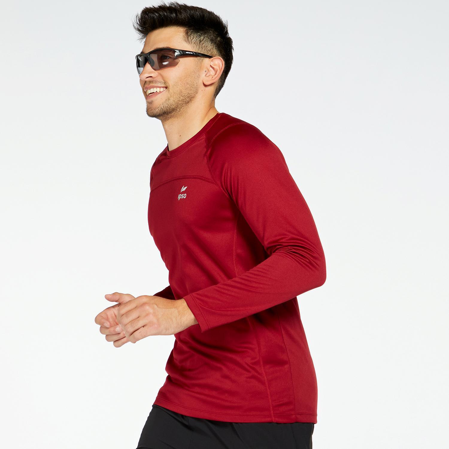 Ipso Basic - Rouge - T-shirt Running Homme sports taille 2XL
