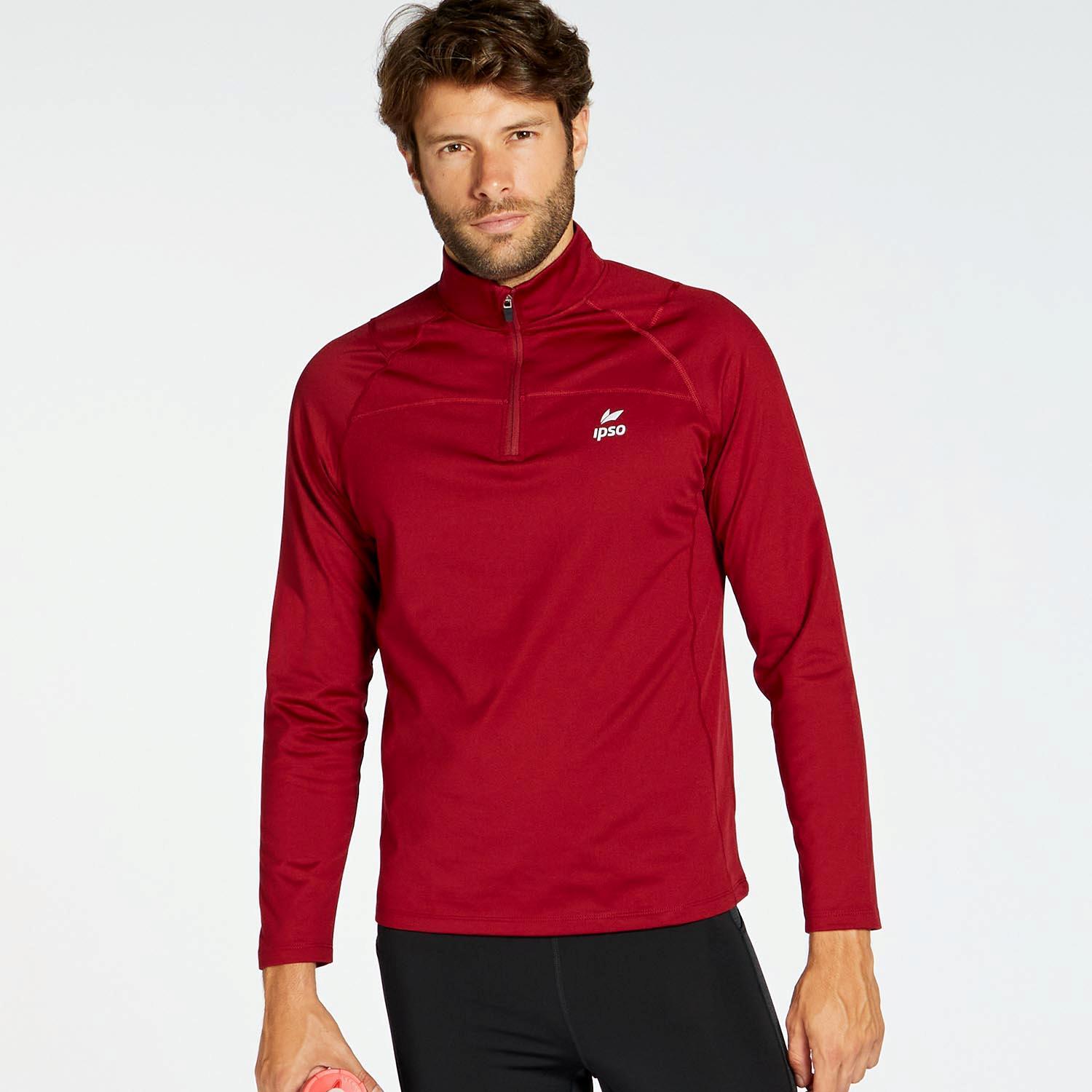 Ipso Basic - Rouge - Sweat Thermique Homme sports taille L