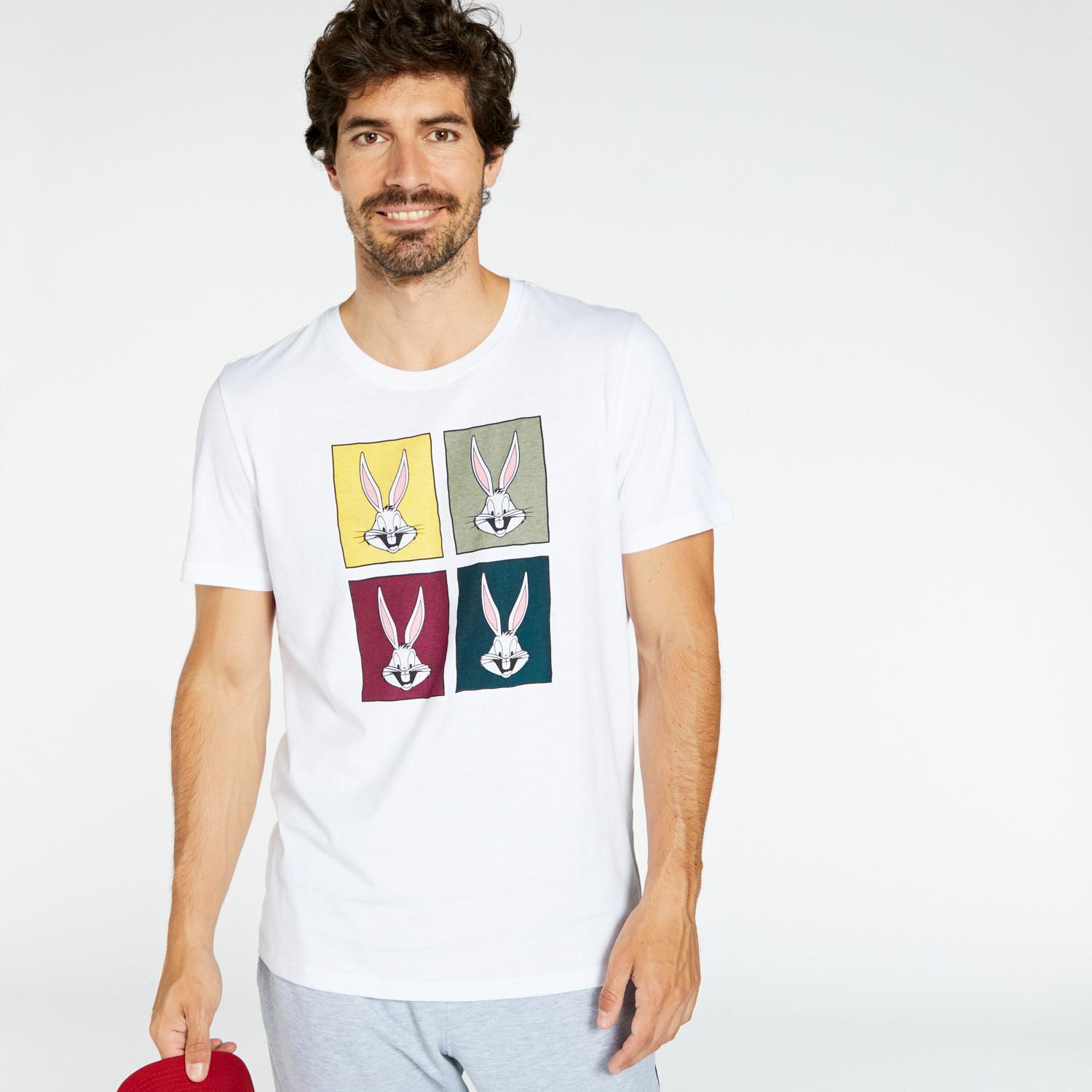 T-shirt Bugs Bunny -Blanc-T-shirt Homme Warner sports taille M