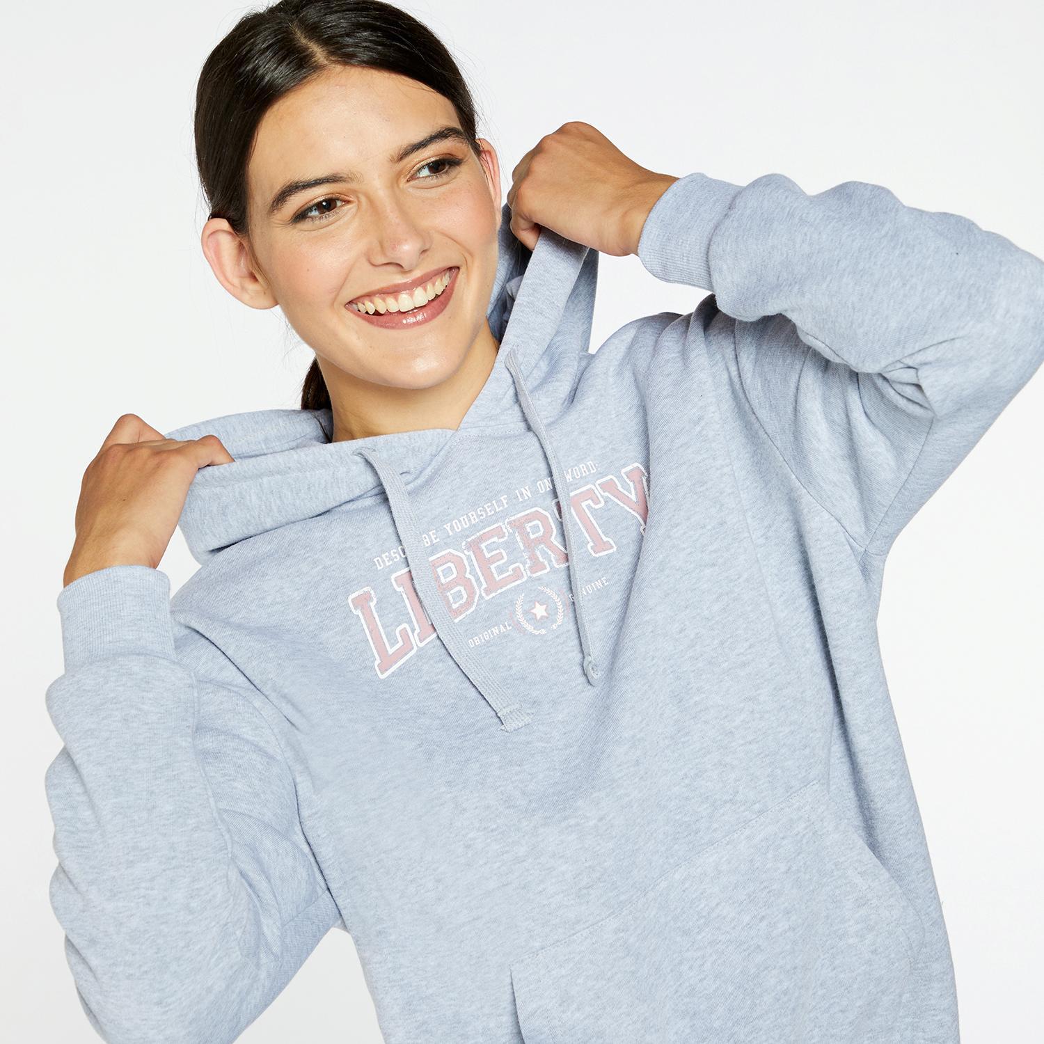 Up Basic - Gris - Sweat à capuche femme sports taille XL