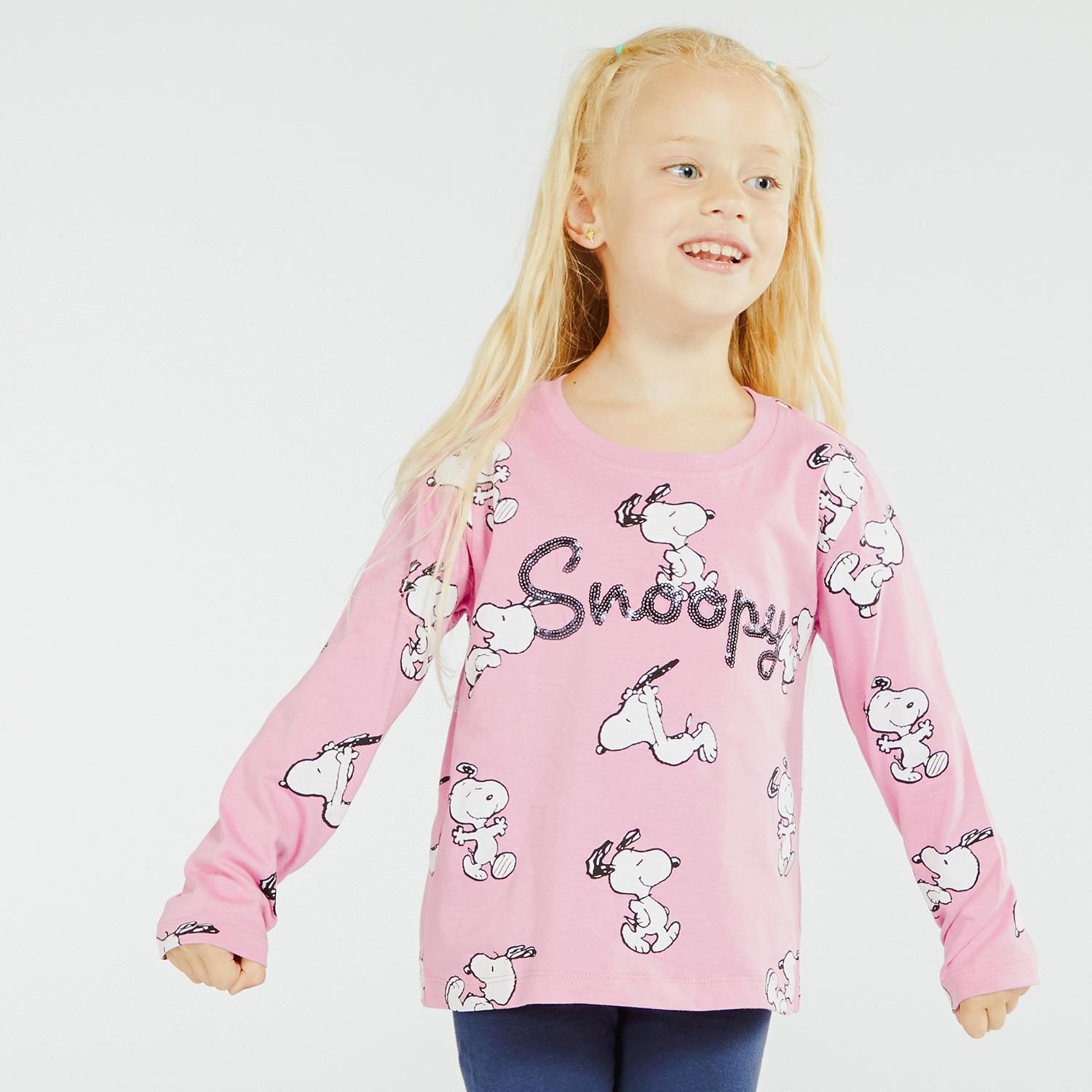 Snpy Peanuts Kida Camiseta M/l Excl. - ROSE sports taille 2