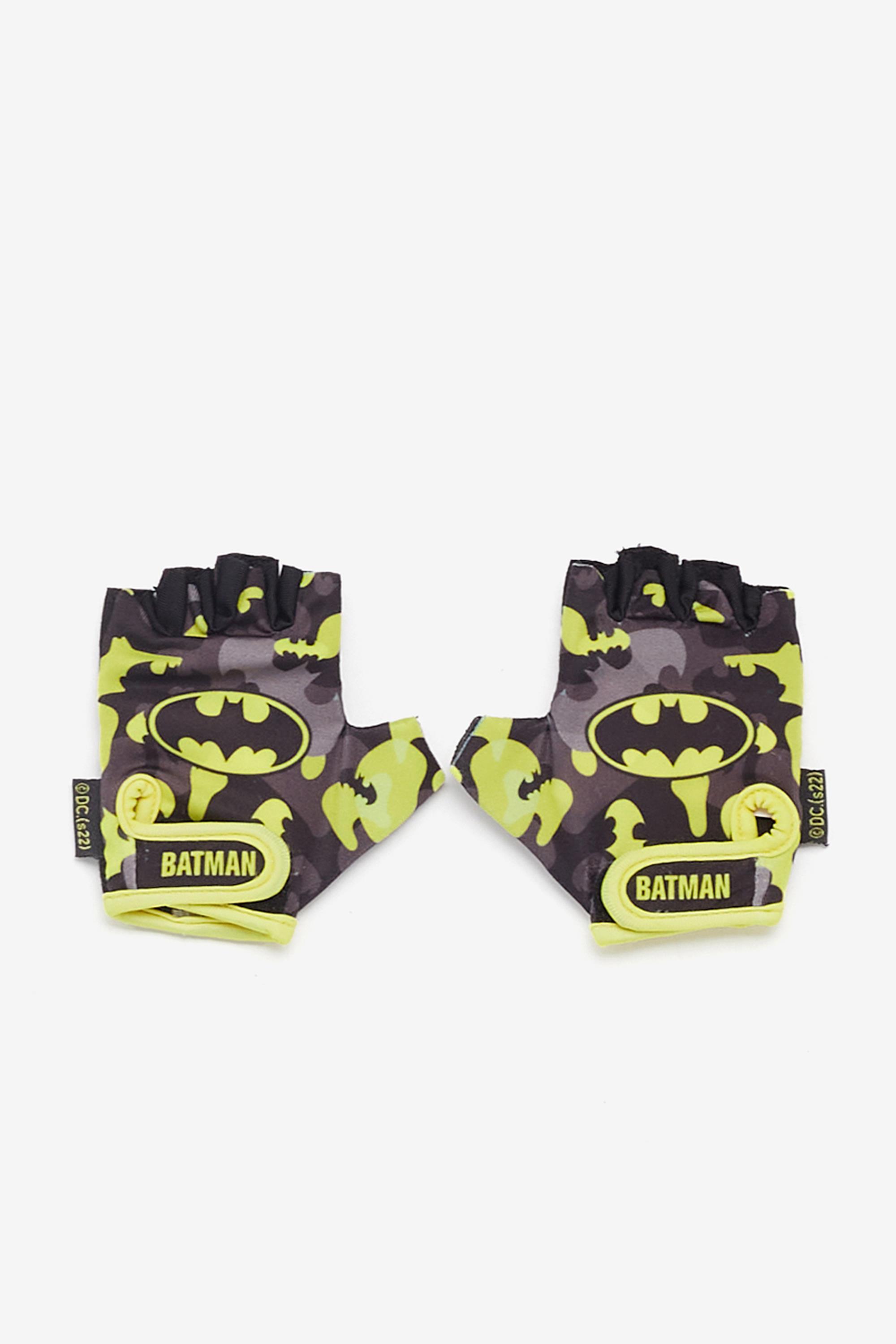 Guantes Bici Batman - Negro - Guantes Ciclismo Niño talla 6