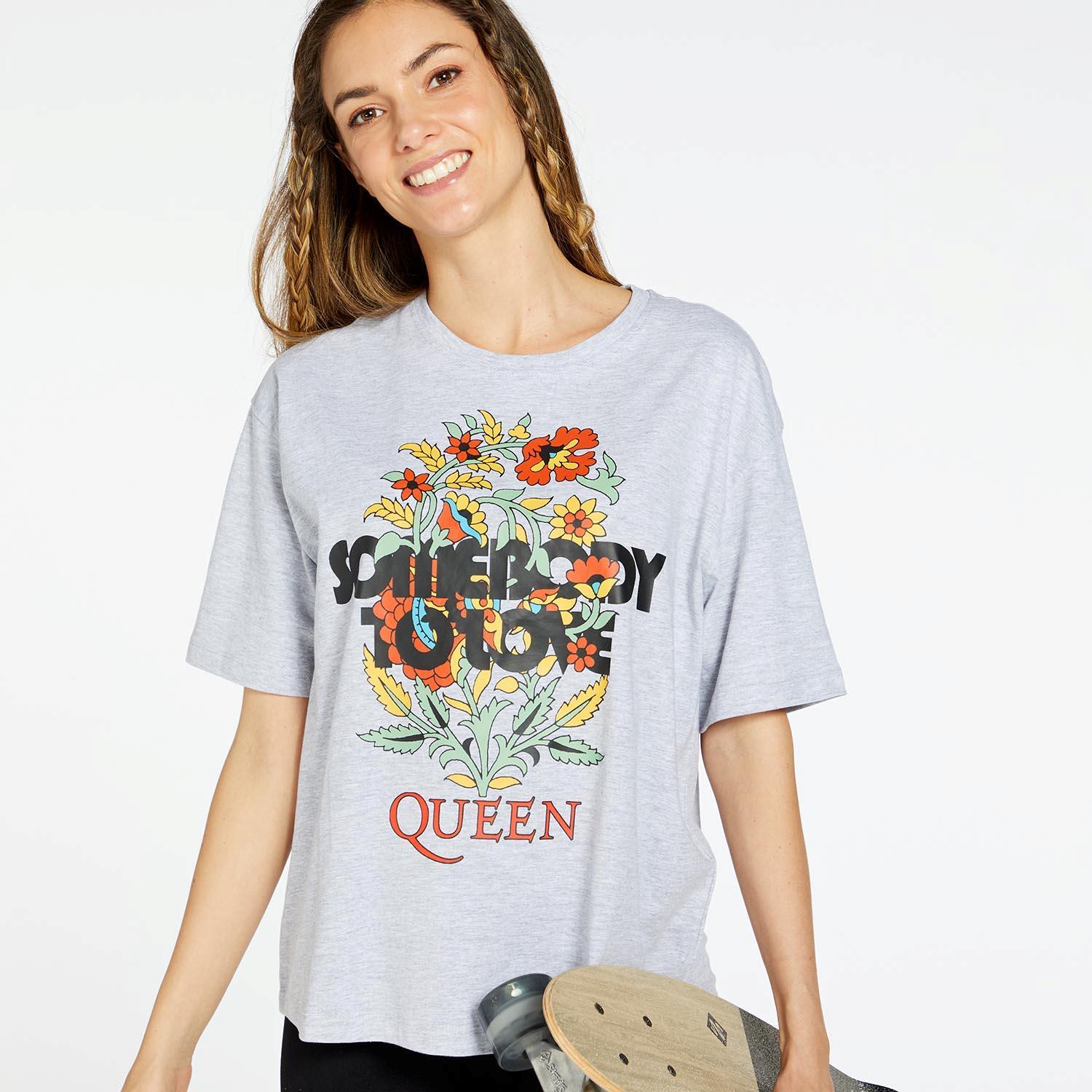 T-shirt Queen - Gris - T-shirt Femme sports taille M