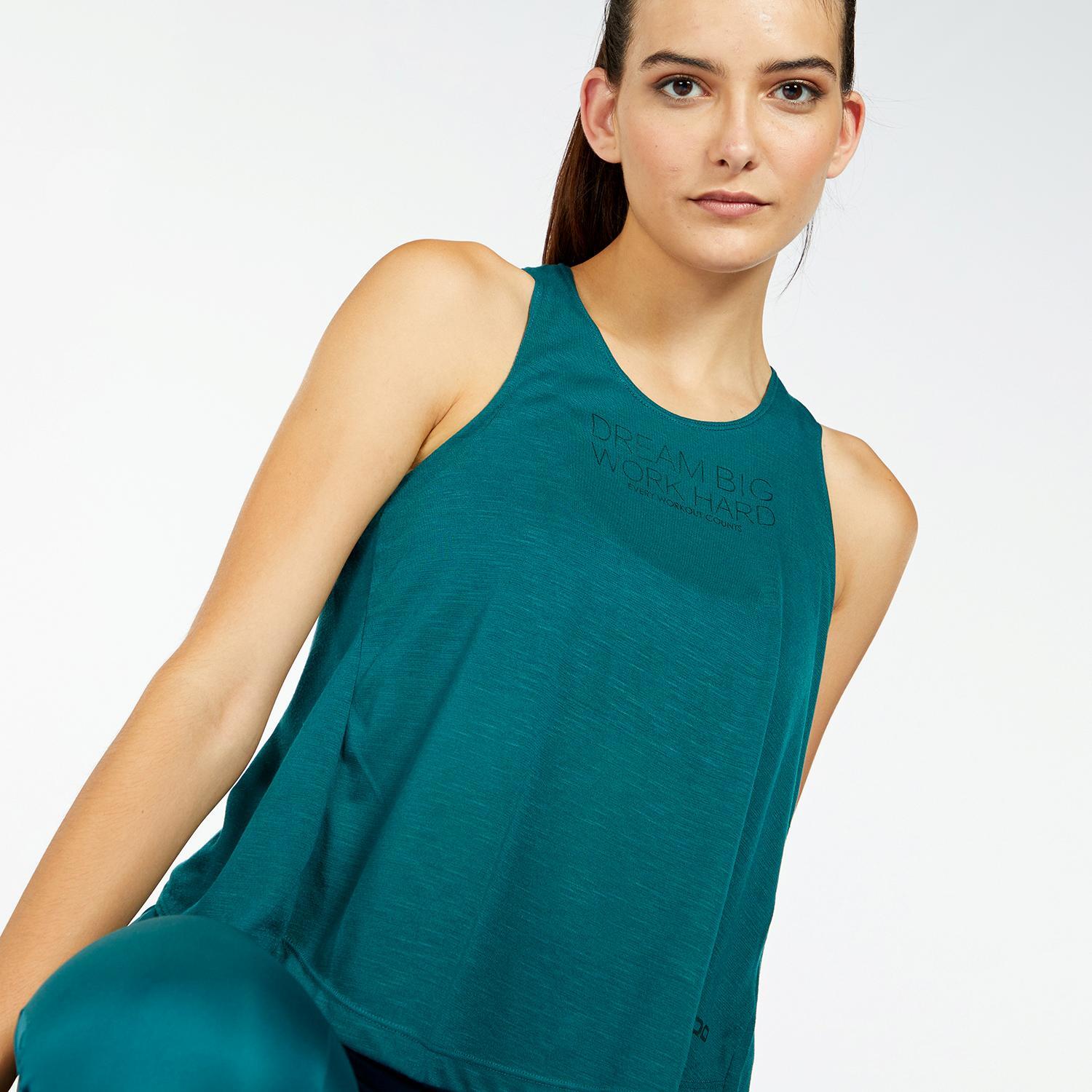 Doone Supportive - Vert - T-shirt Fitness Femme sports taille XS