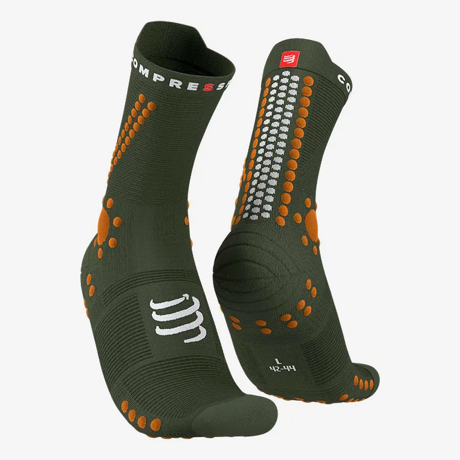 Compressport Pro - Vert - Chaussettes Running Homme sports taille M