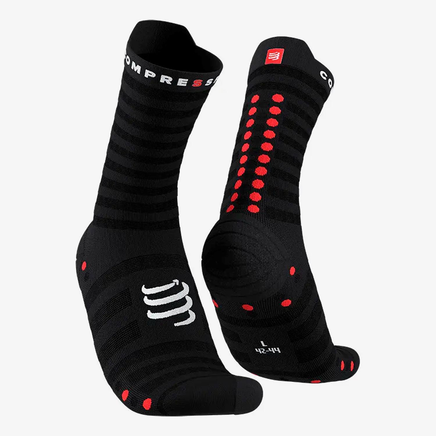 Compressport Pro - Noir - Chaussettes Running Homme sports taille L
