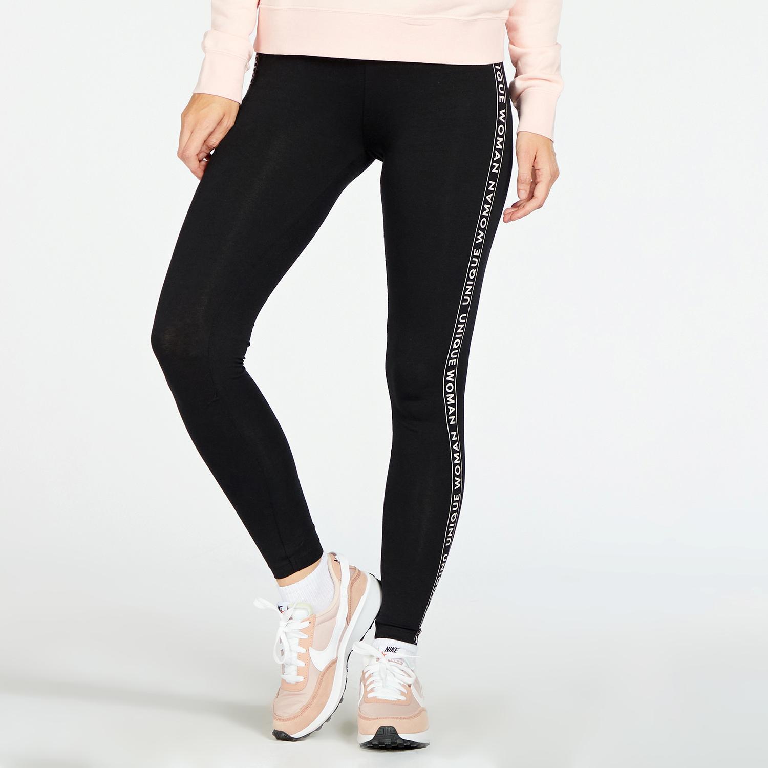 Basic Sra Legging Largo Banda Lateral Goma - NOIR sports taille 2XL