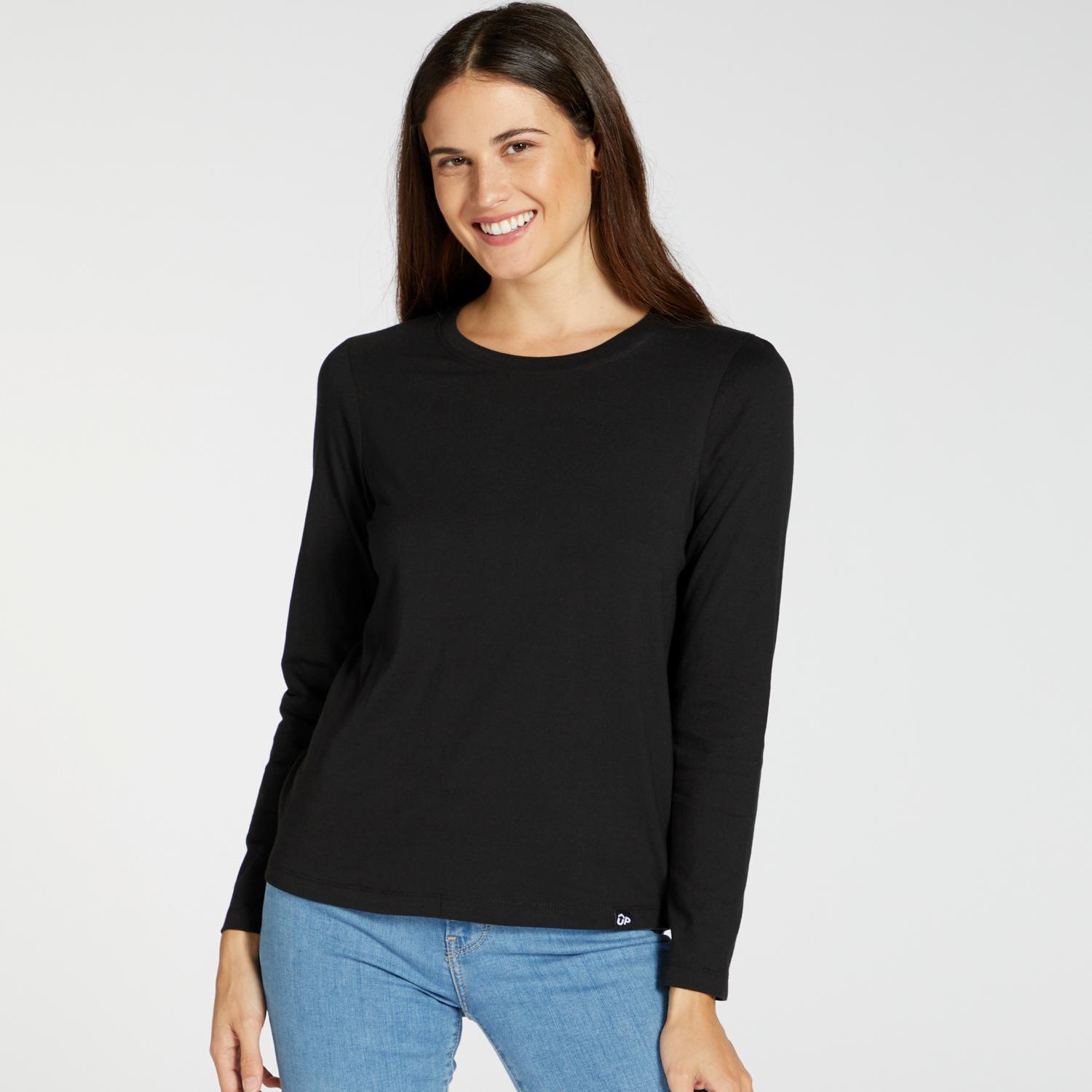 Basic Sra Camiseta M/l C. Redondo - NOIR sports taille XL