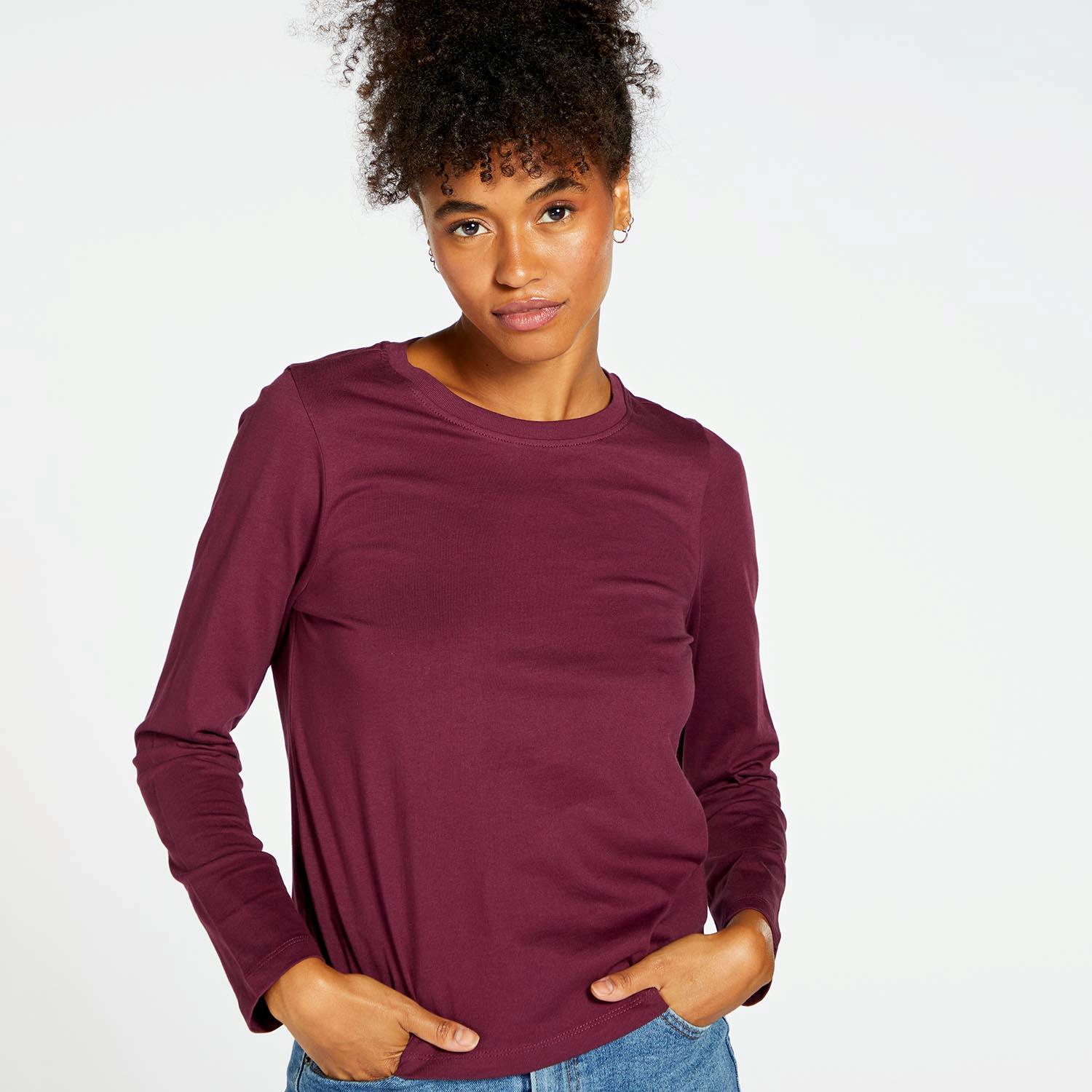 Up Basic - Violet - T-shirt à manches longues pour femmes sports taille M