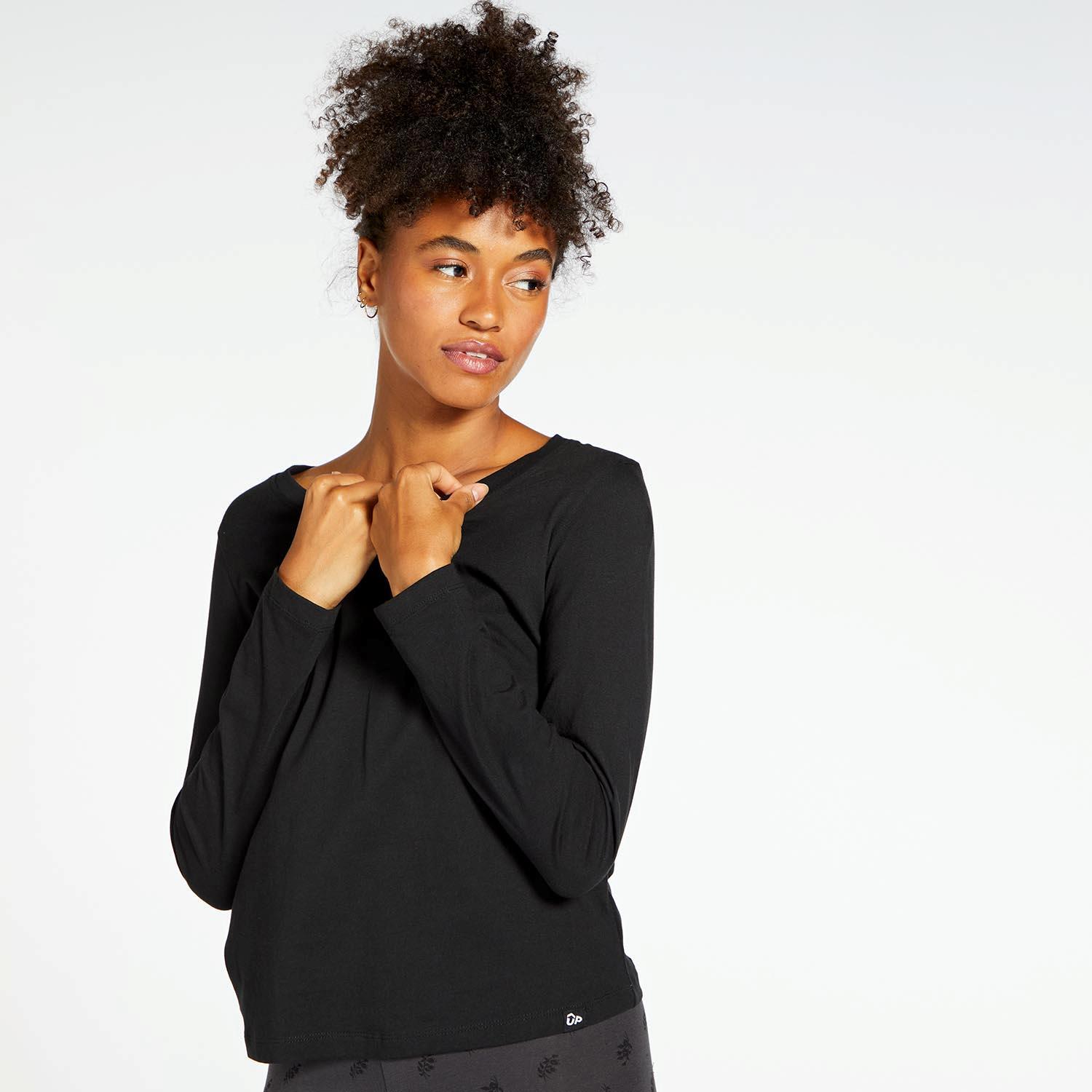 Up Basic - Noir - T-shirt à manches longues pour femmes sports taille 2XL