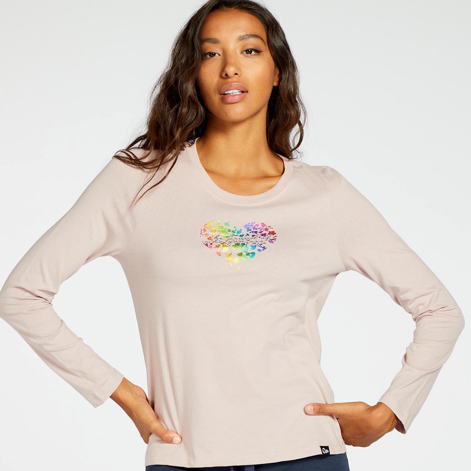 Up Stamps - Rose - T-shirt à manches longues pour femmes sports taille XL