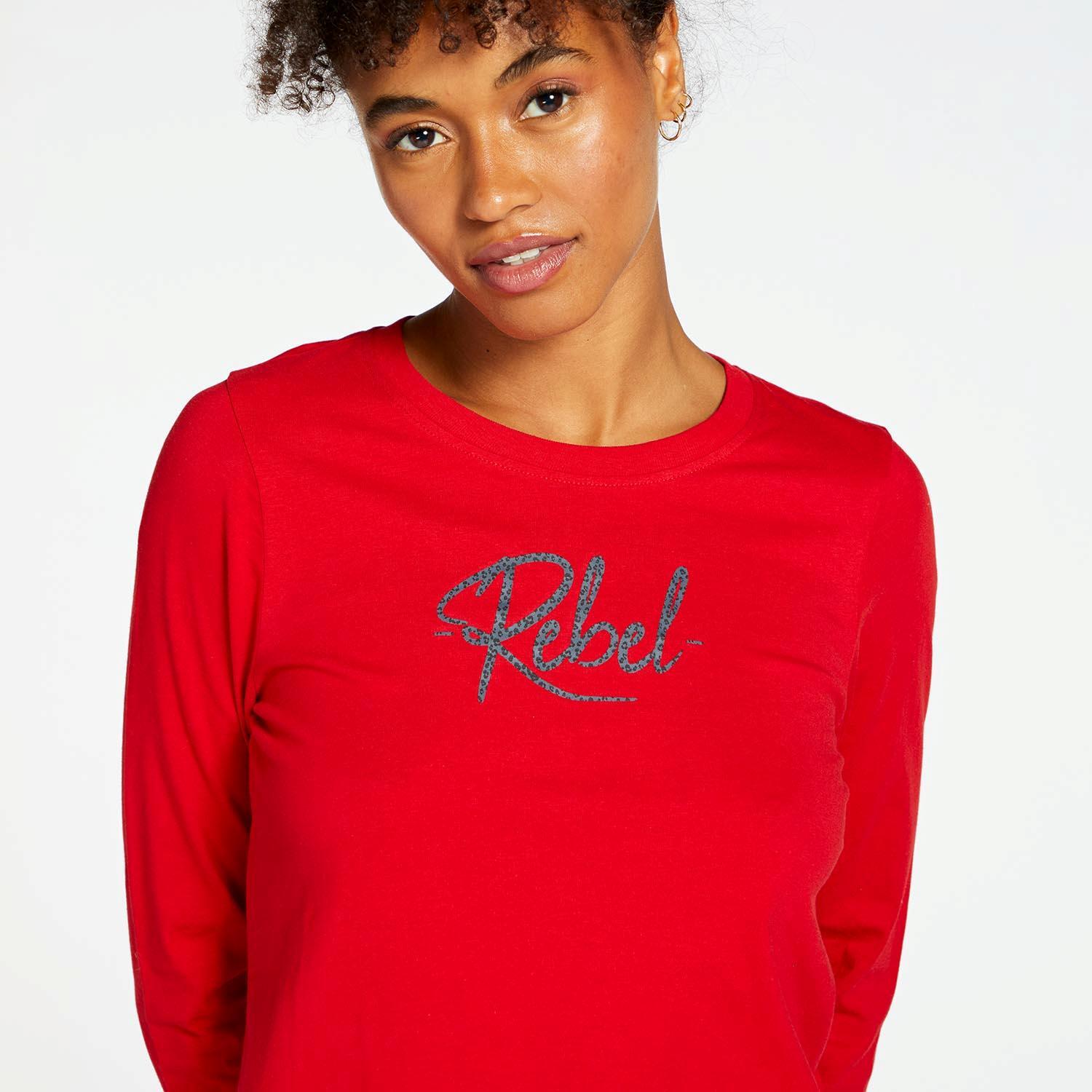 Up Stamps - Rouge - T-shirt à manches longues pour femmes sports taille M