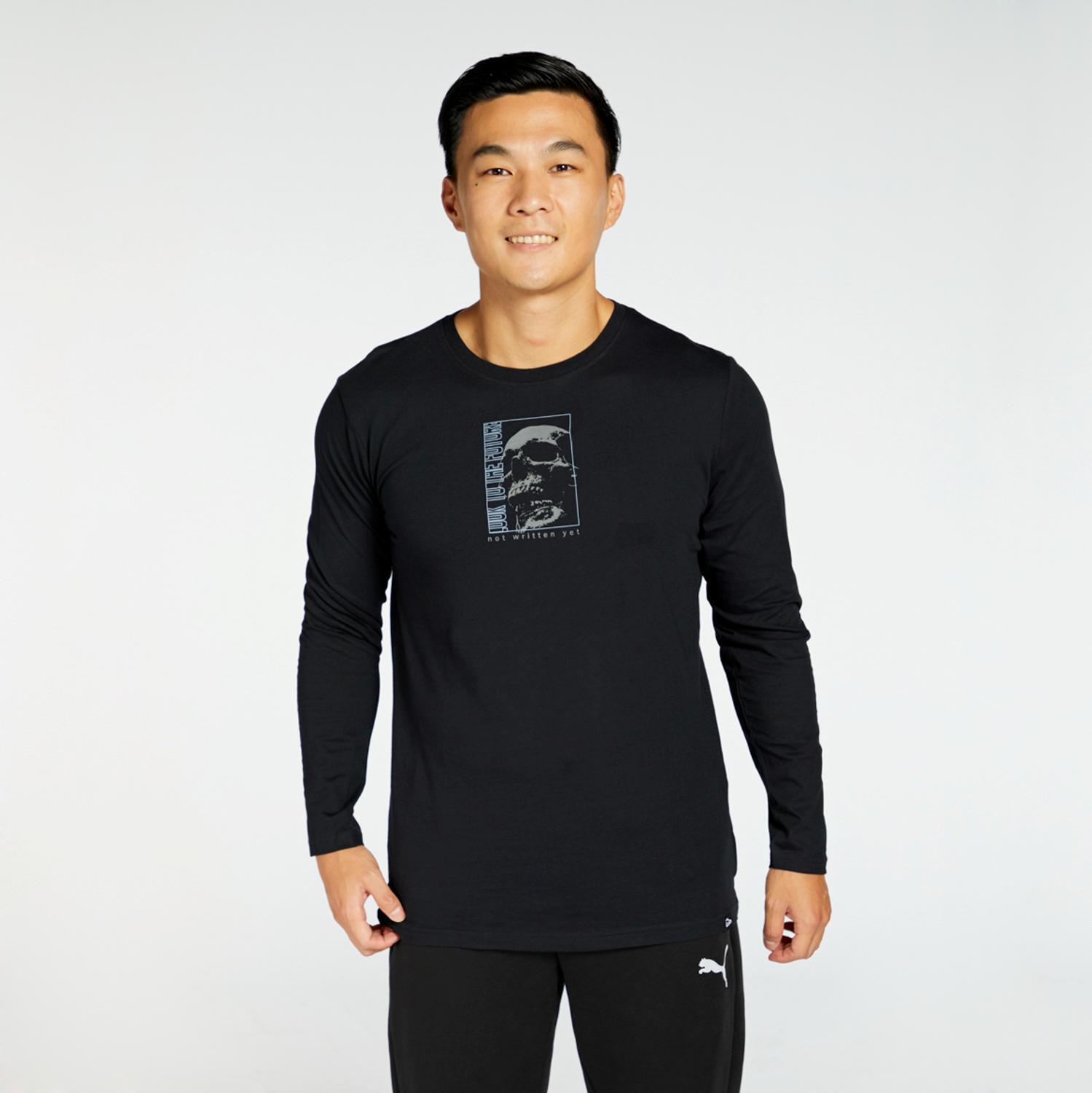 Up Stamps - Noir - T-shirt à manches longues pour hommes sports taille M