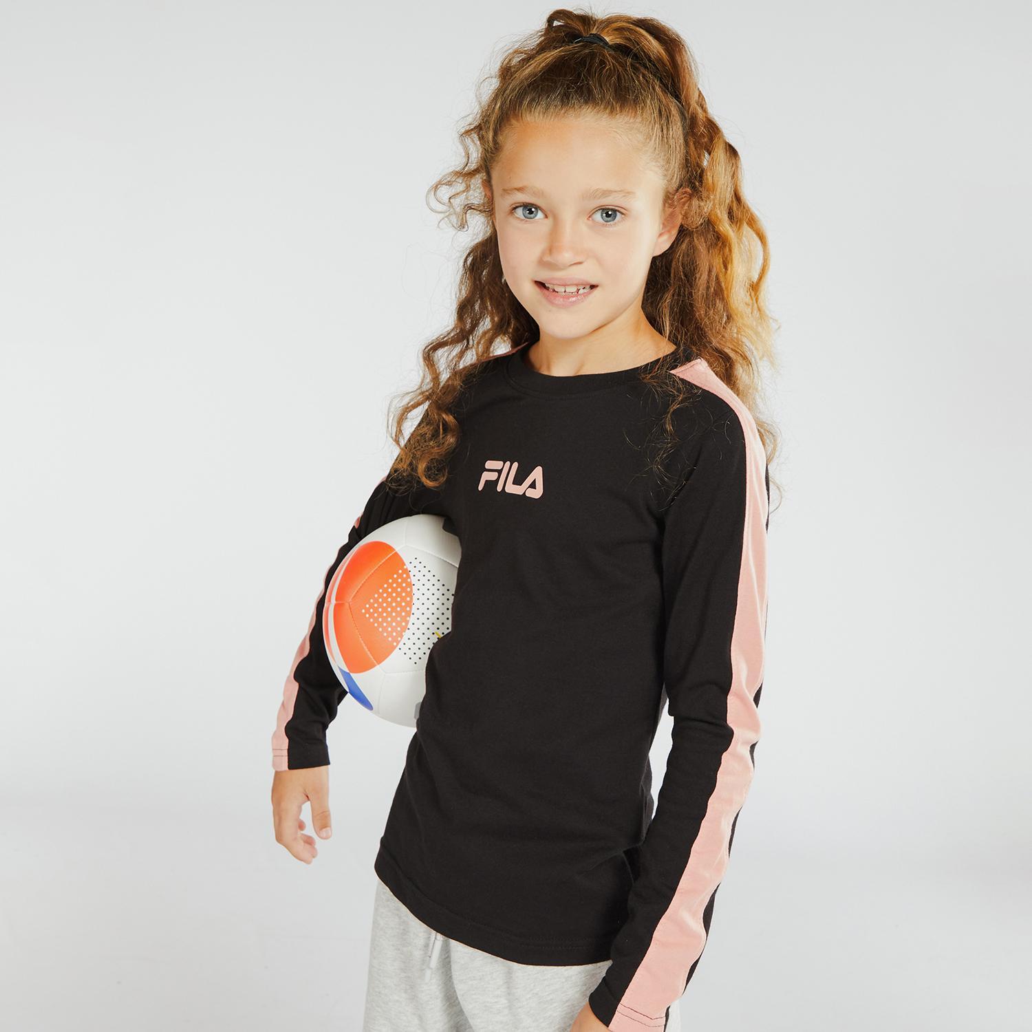 Fila Fallow - Negro - Camiseta Chica talla 10