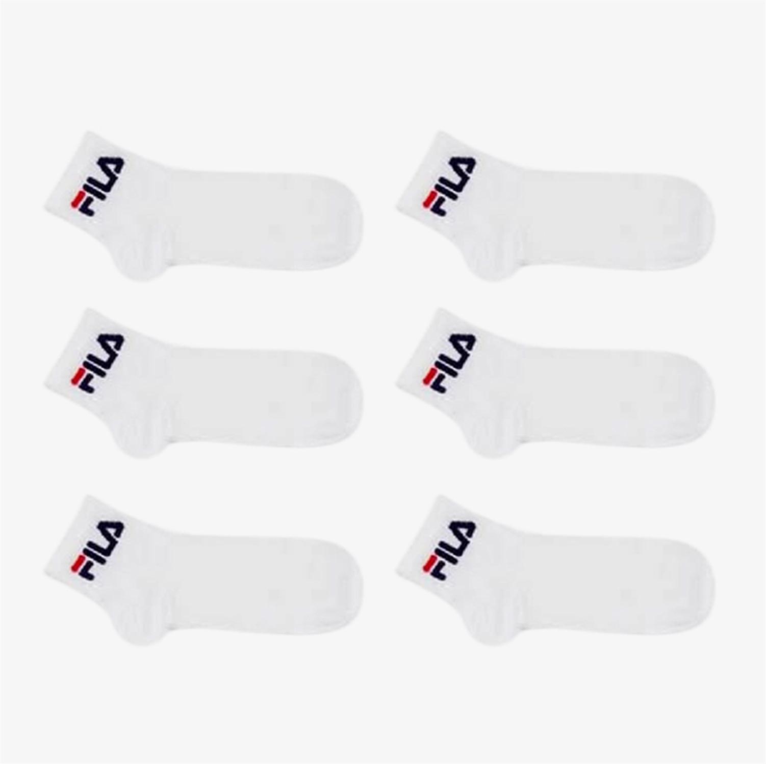 Calcetines Fila - Blanco - Calcetines Cortos Hombre talla T.U.