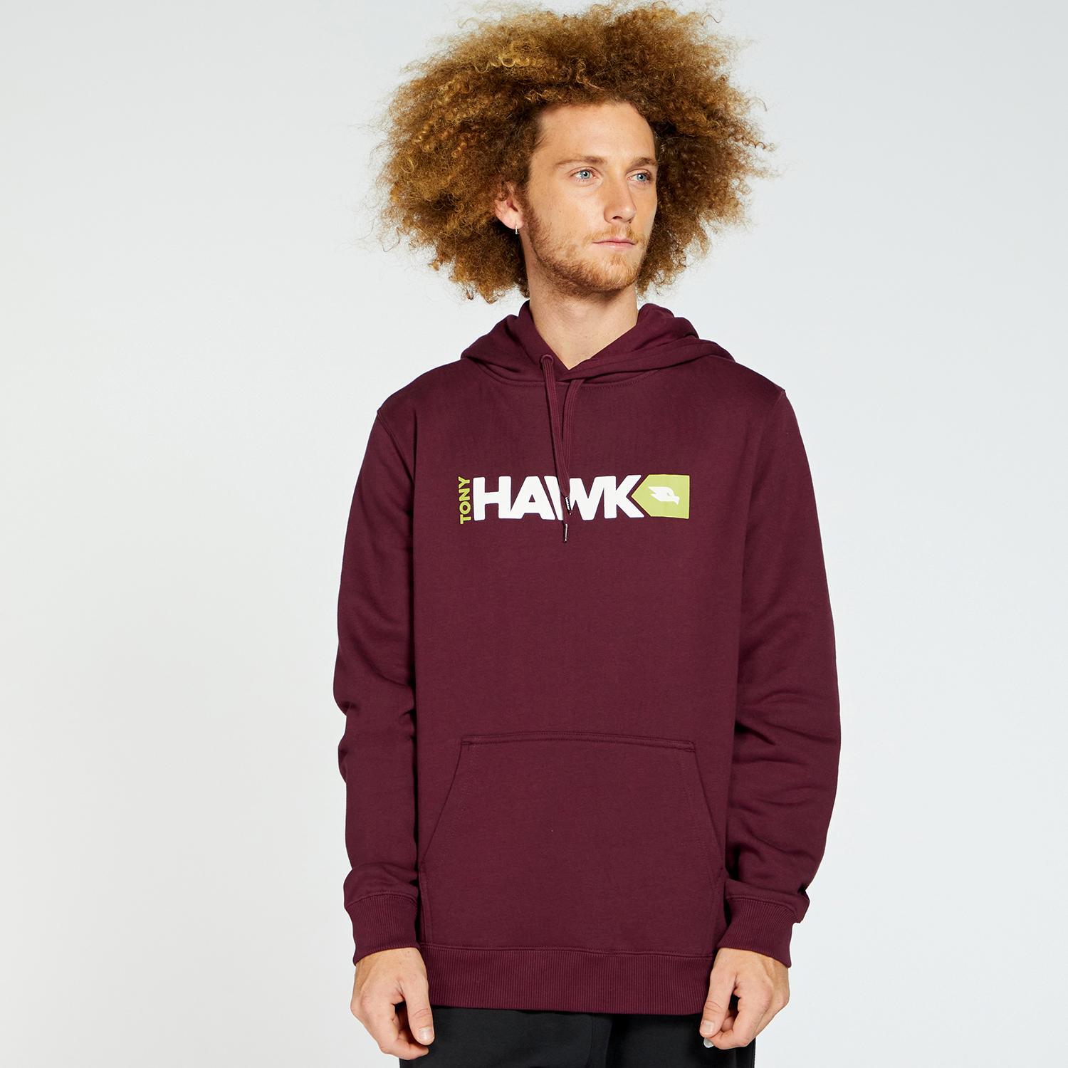 Tony Hawk Jocelin - Bordeaux - Sweat à capuche homme sports taille S