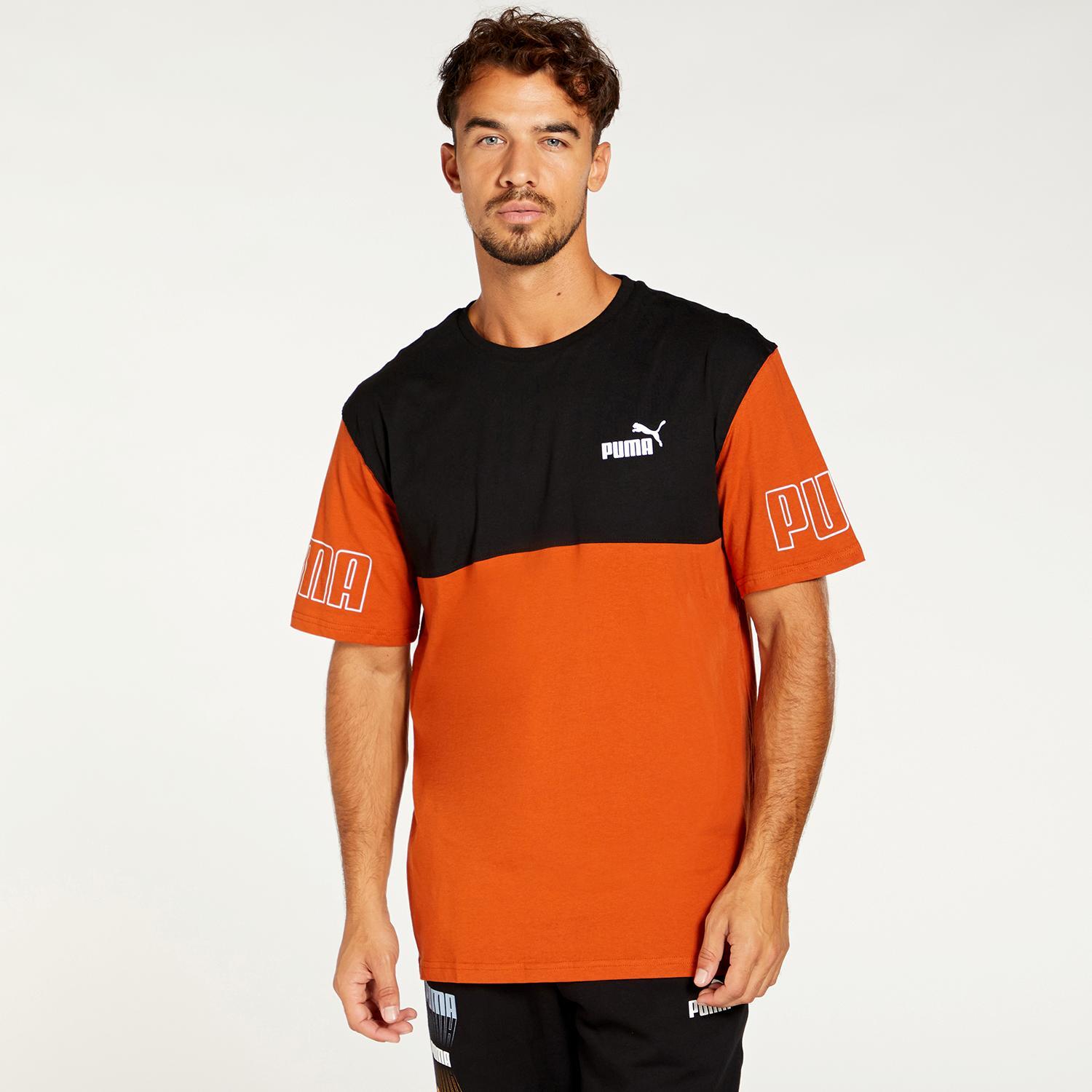 Puma Power Oranje T-shirt Heren
