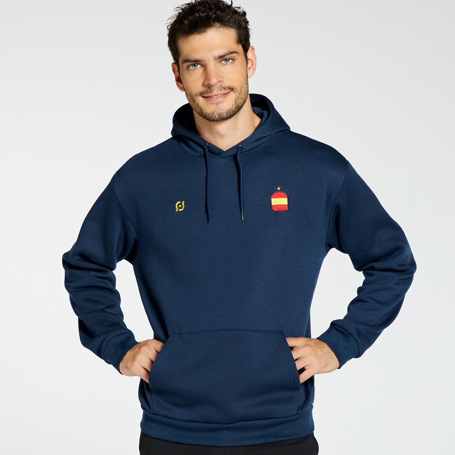 Sweat Espagne Team Quest - Bleu - Sweat à Capuche Homme sports taille S
