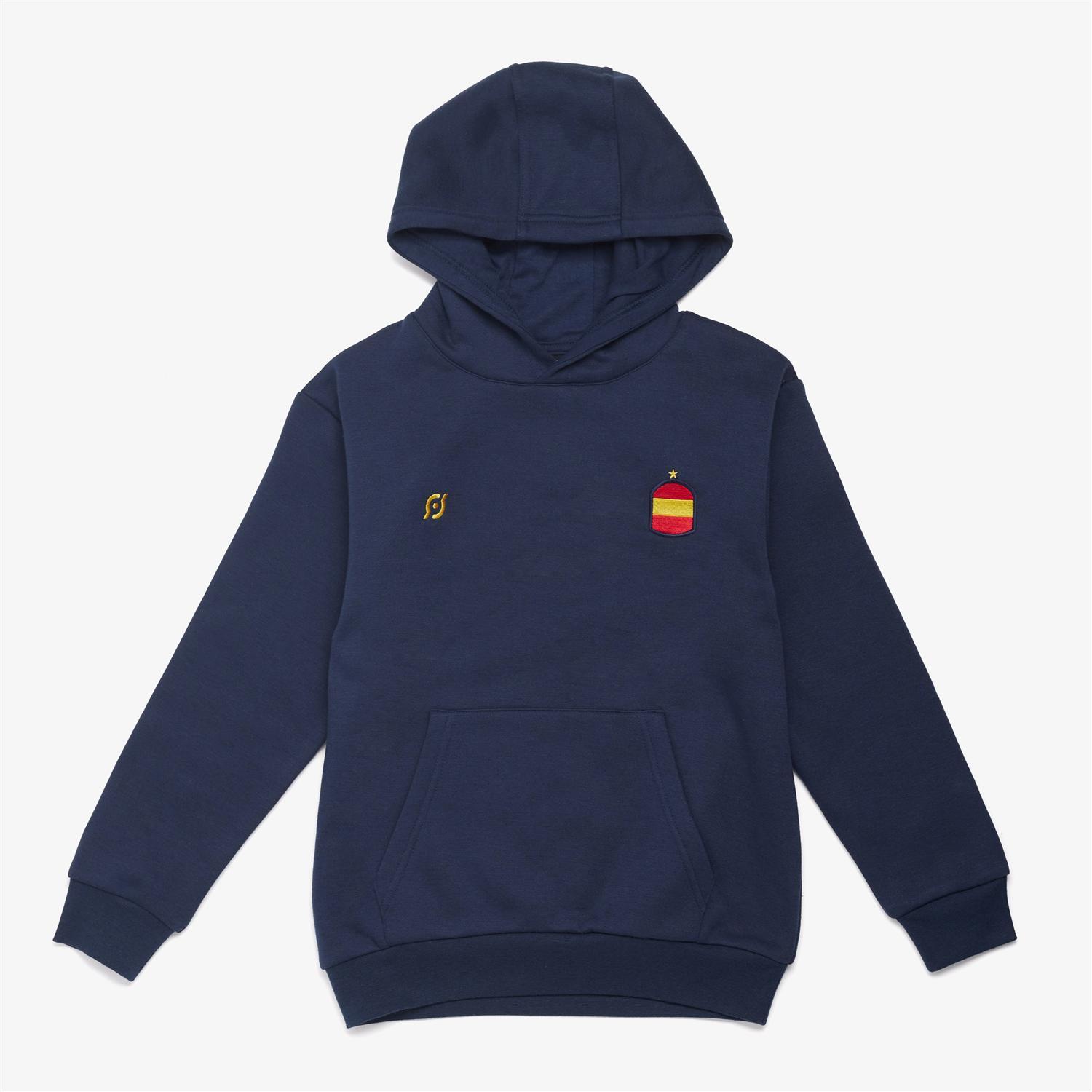 Team Quest Espagne - Bleu - Sweat à Capuche Garçon sports taille 10