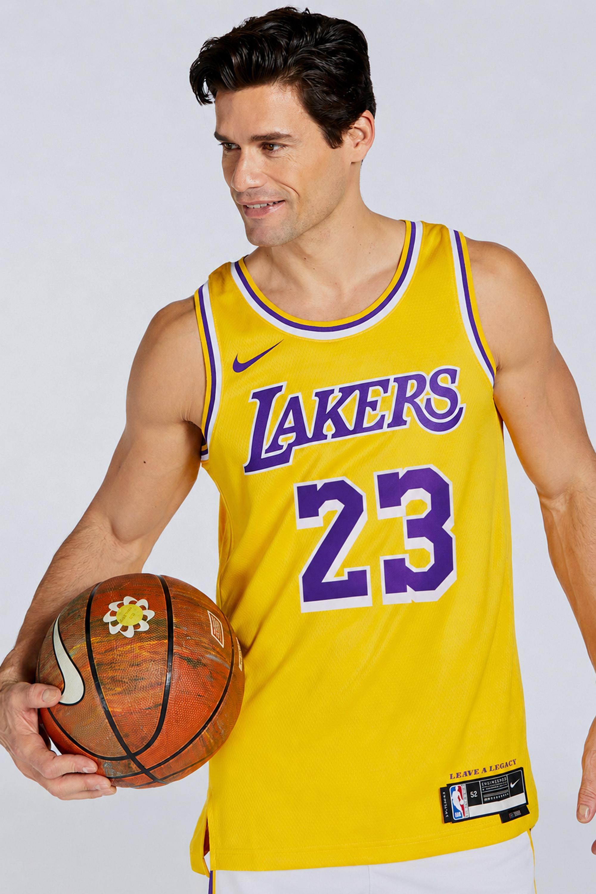 Nike LA Lakers - Amarillo - Camiseta Baloncesto Hombre MKP talla M
