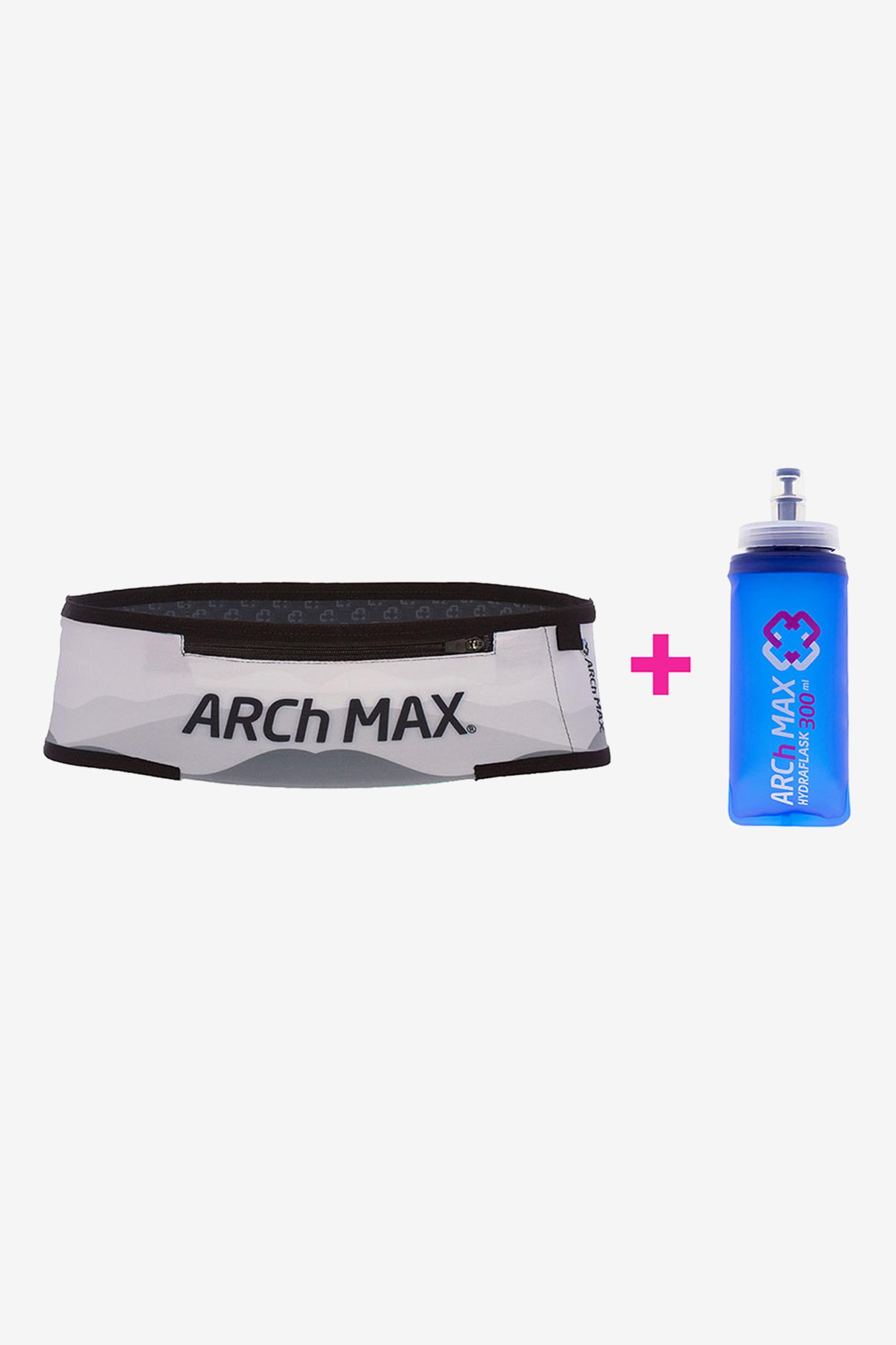 Riñonera Running + Bidón 300ml Arch Max - Gris - Cinturón Running talla S/M