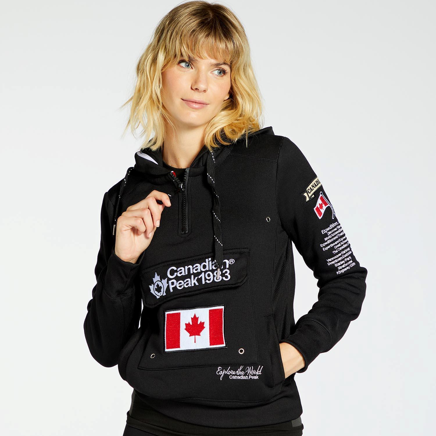 Canadian Peak Getrelle - Noir - Sweat à Capuche Femme sports taille L