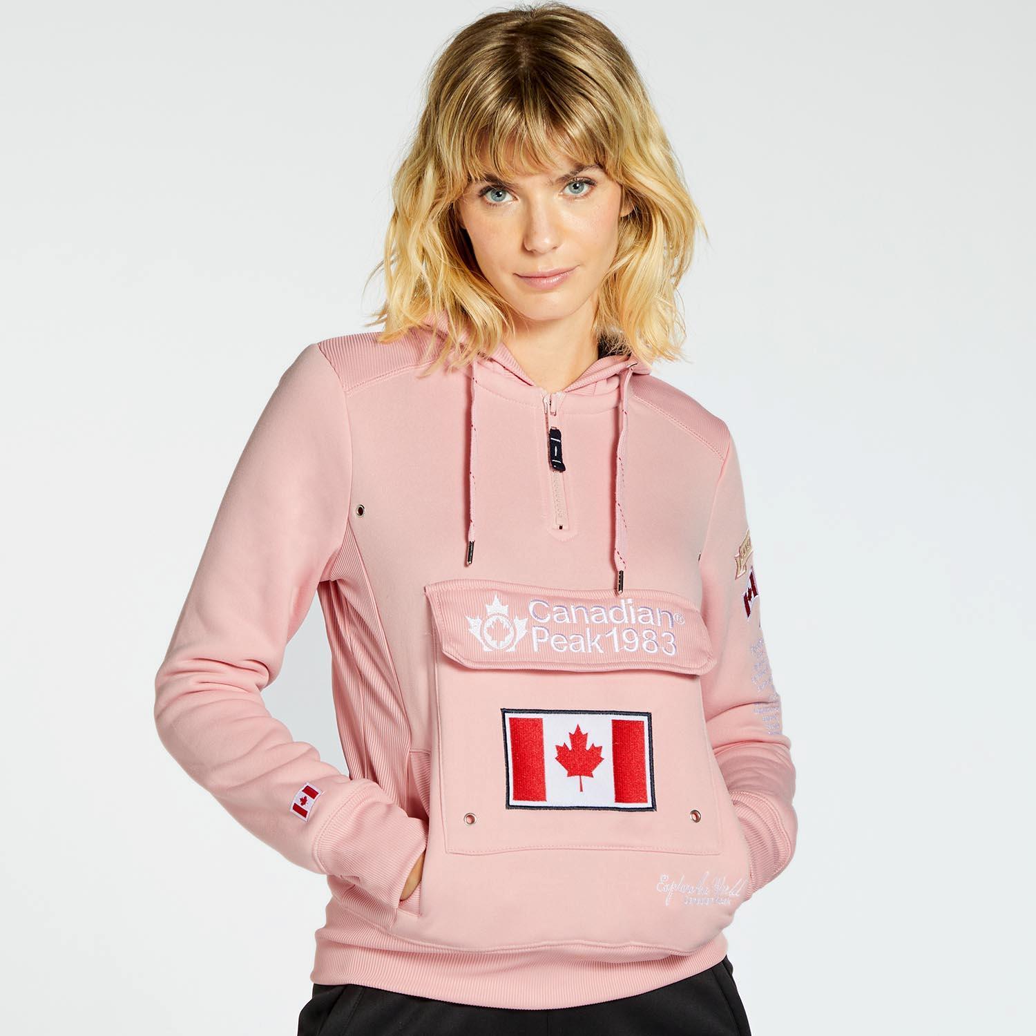 Canadian Peak Getrelle - Rose - Sweat à Capuche Femme sports taille S
