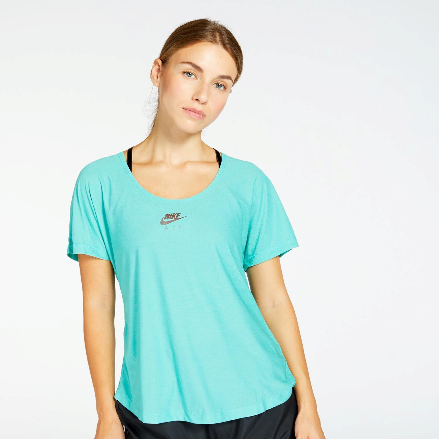 Nike Air - Turquoise - T-shirt de course à pied femme sports taille S