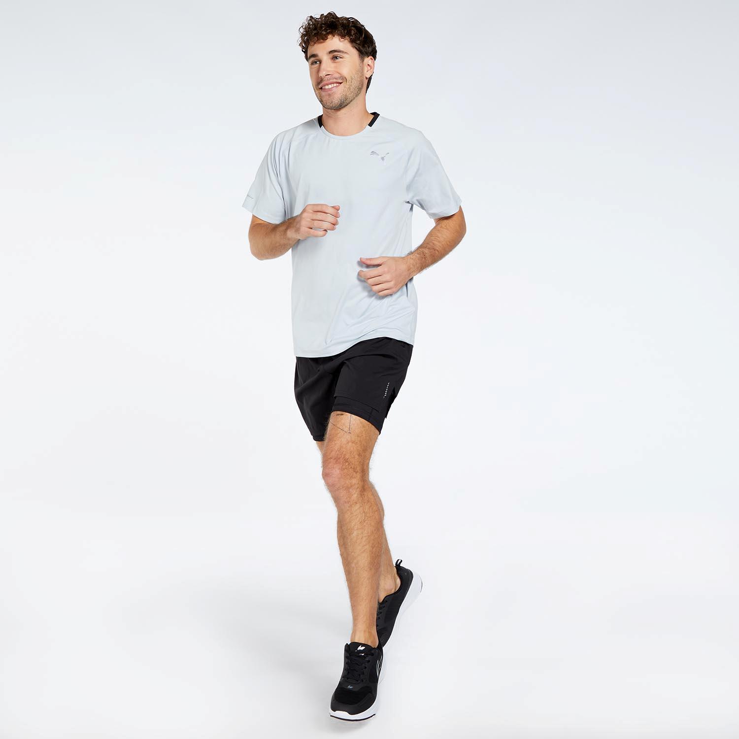 Puma Run Grijs Hardloopshirt Heren