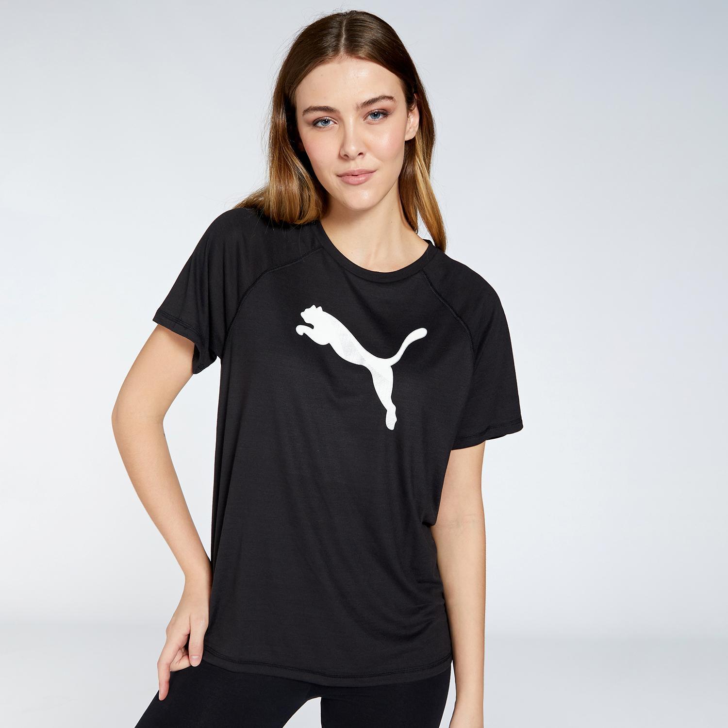 Puma Evostripe Zwart T-shirt Dames