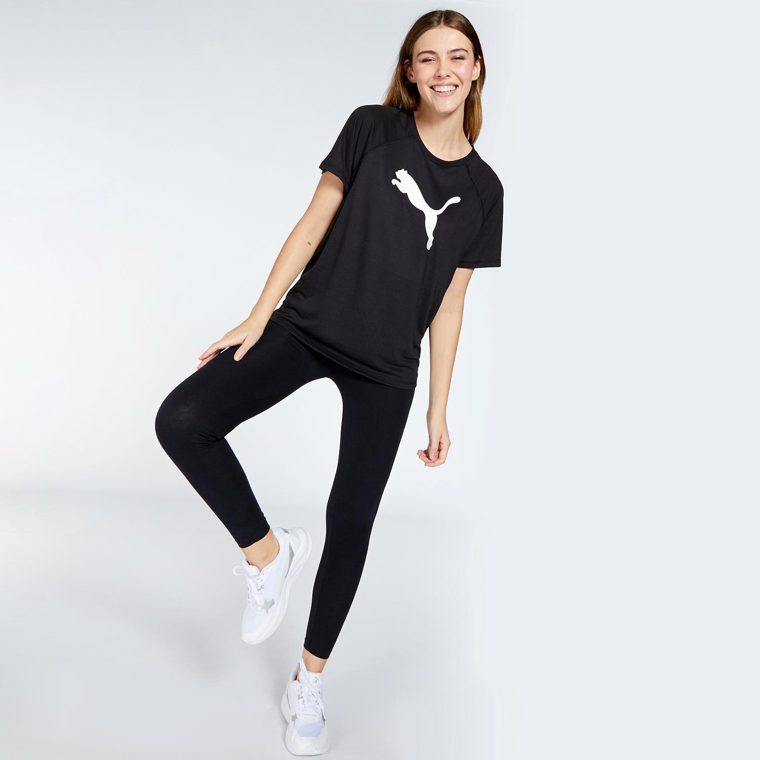 Puma Evostripe Zwart T-shirt Dames
