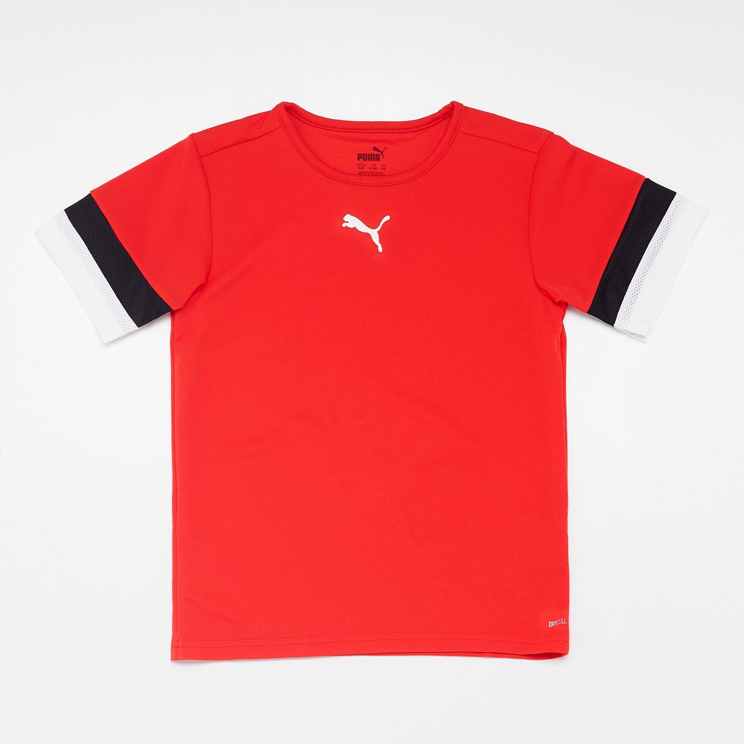 Puma Team Rise - Rojo - Camiseta Futbol Niños talla 10