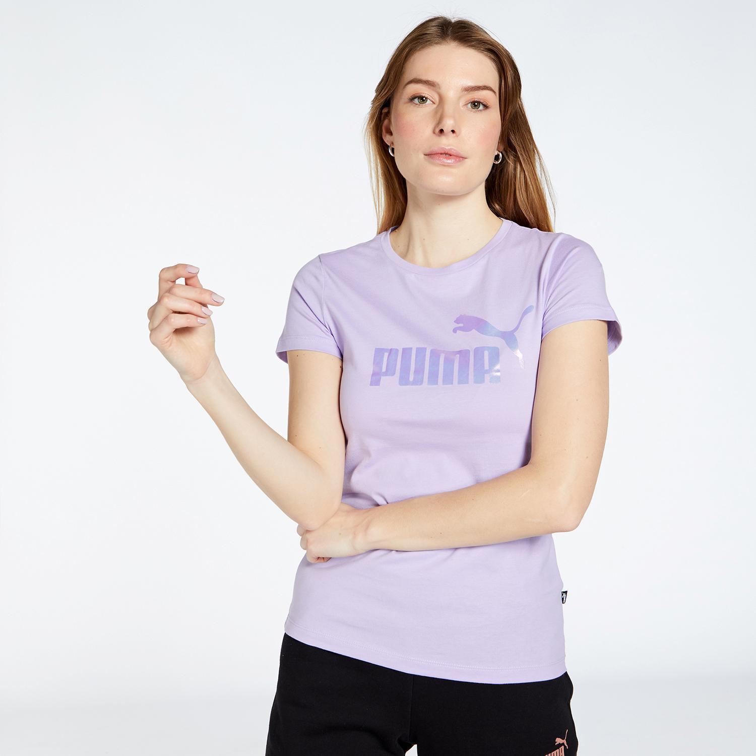 Puma Ess Paars T-shirt Dames