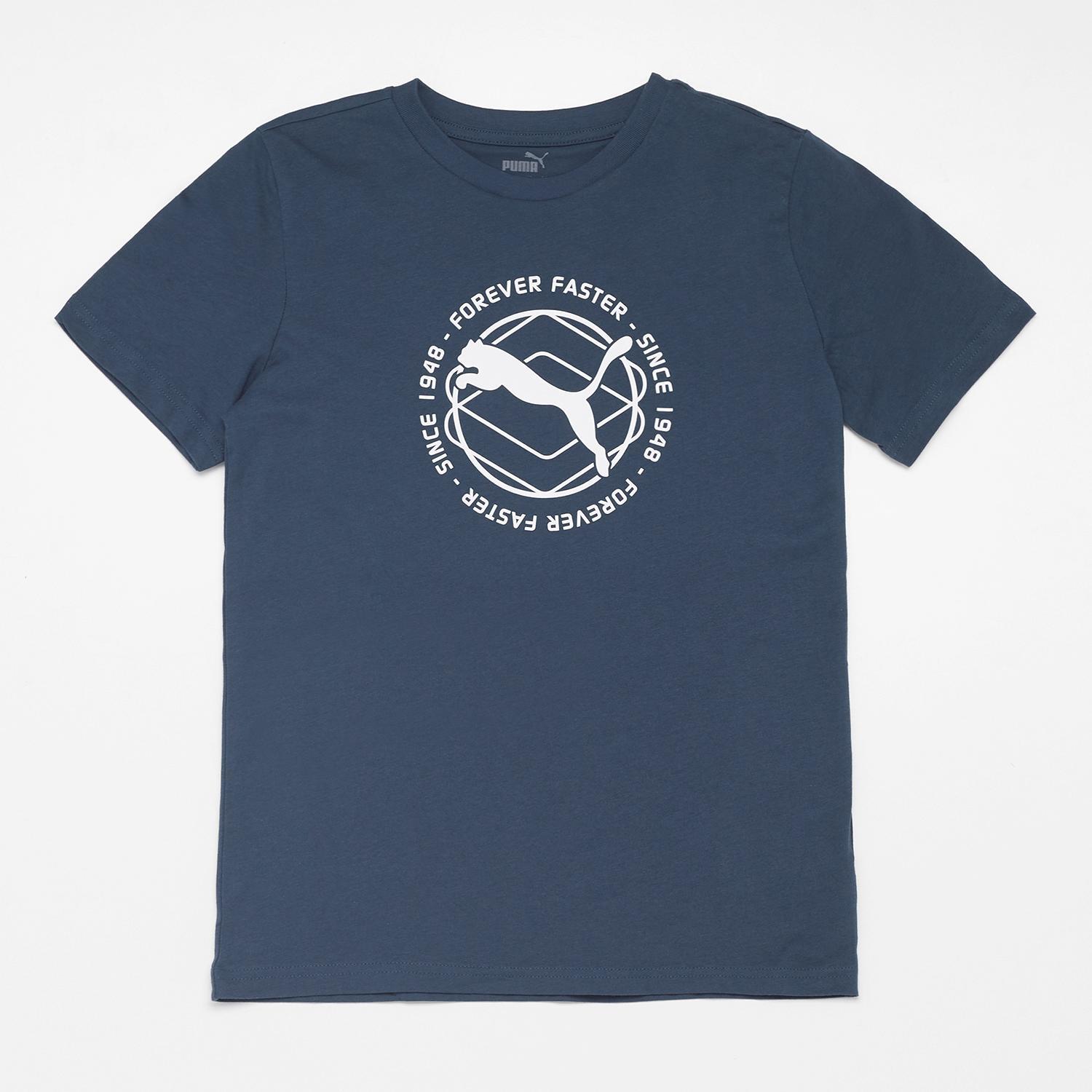 Puma T-shirt Marineblauw T-shirt Jongens