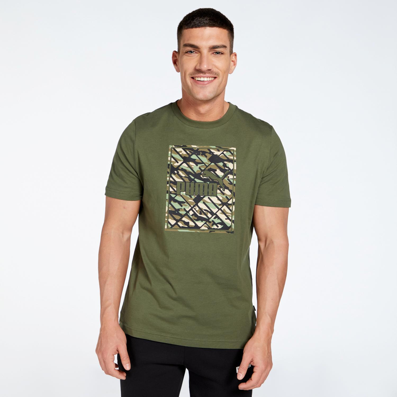 Puma T-shirt Groen T-shirt Heren