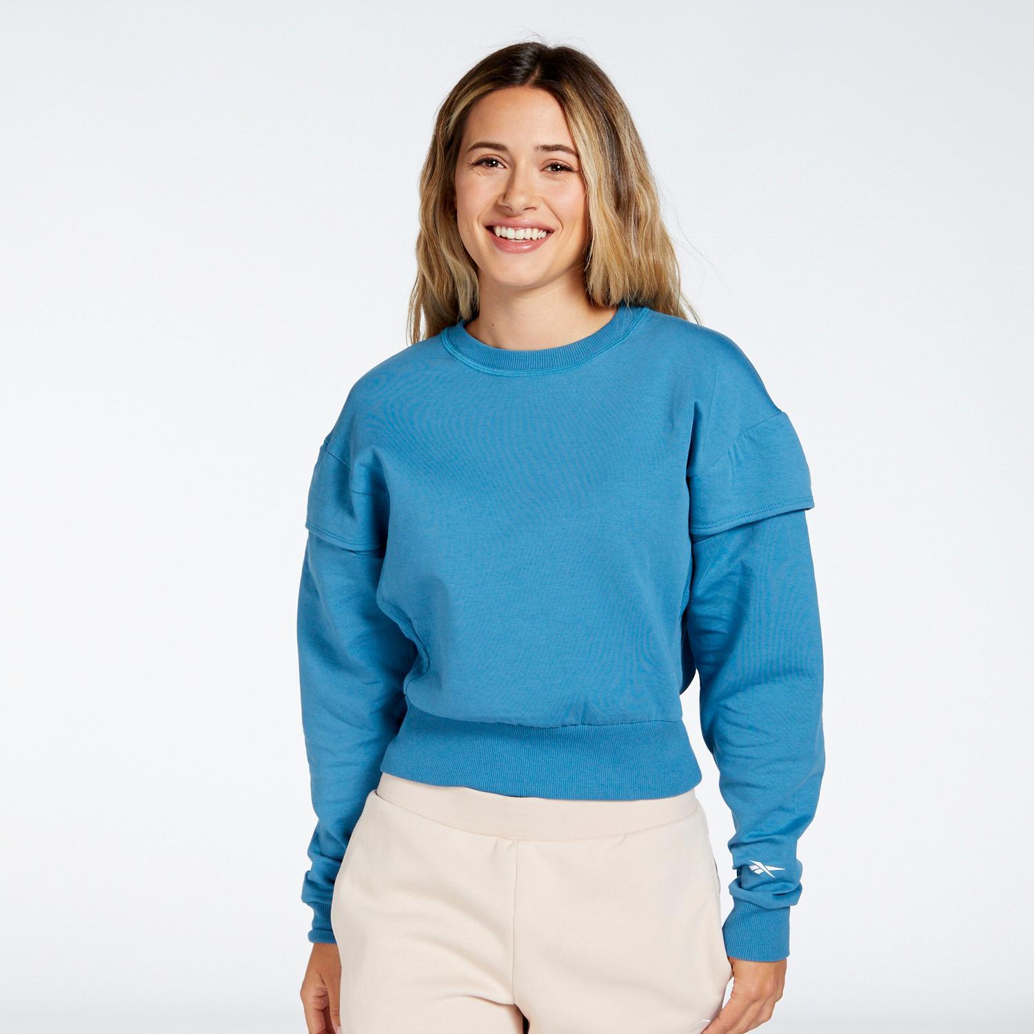 Reebok Sweatshirt Blauw Sweater Dames