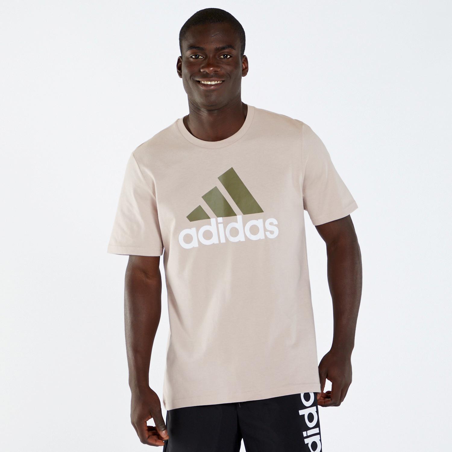 Adidas Big Logo Beige T-shirt Heren