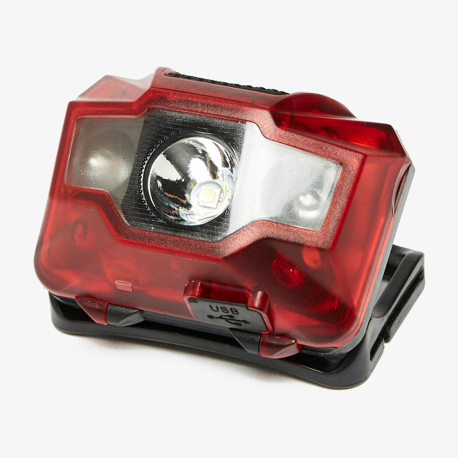 OEX Head Torch - Vermelho - Lanterna de Cabeça Recarregável tamanho T.U.