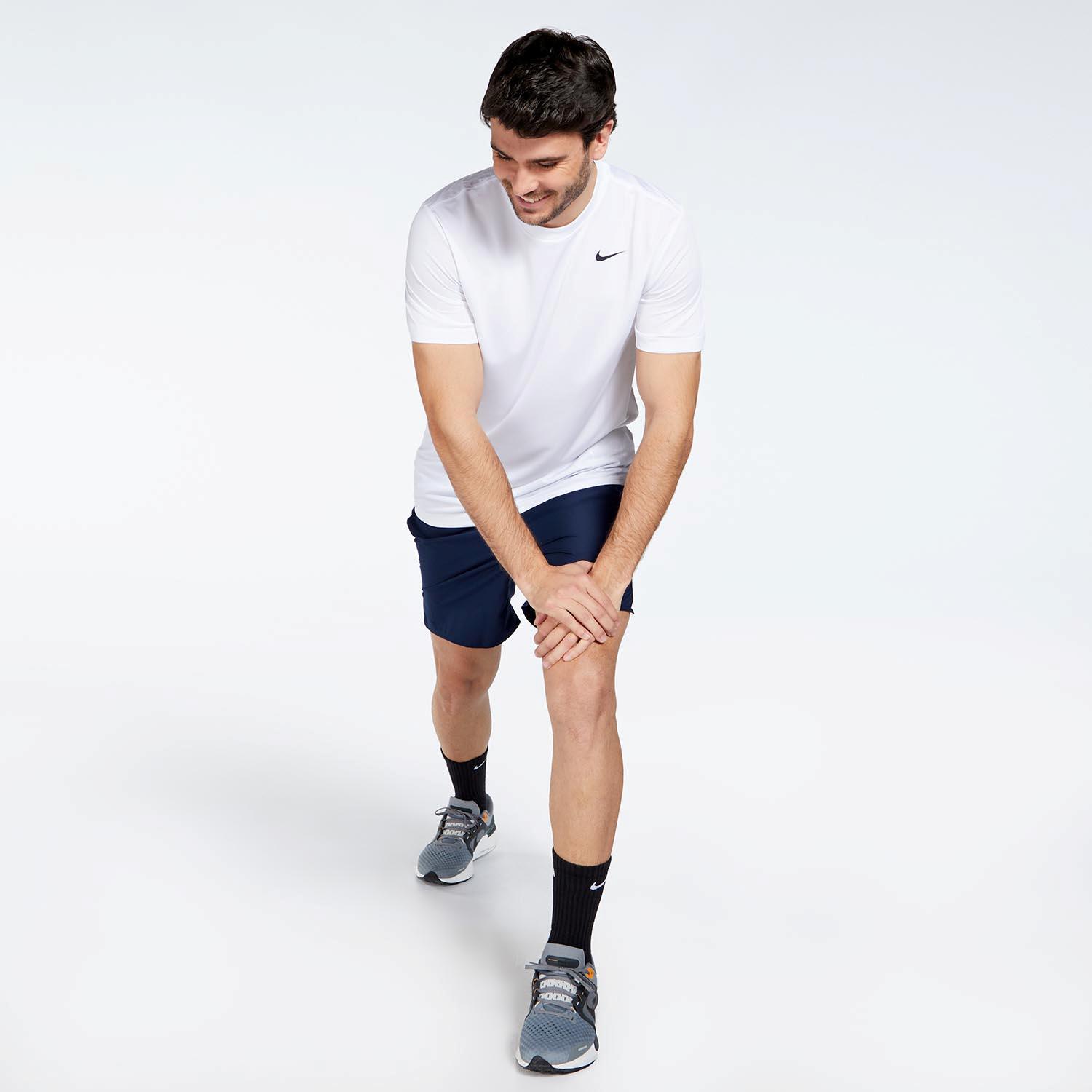 Nike Legend Wit Hardloop T-shirt Heren