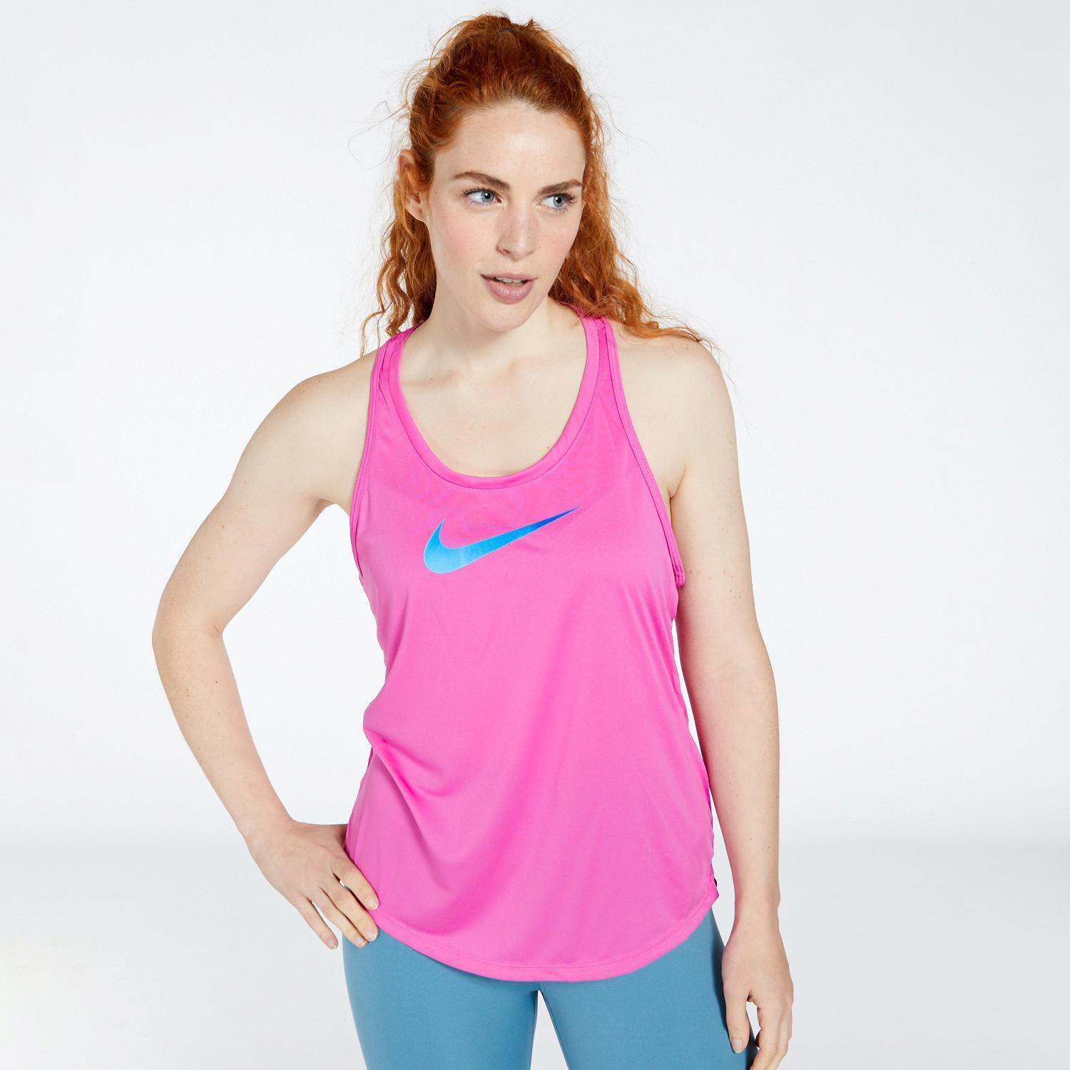 Nike Swosh Fuchsia Hardloopshirt Dames
