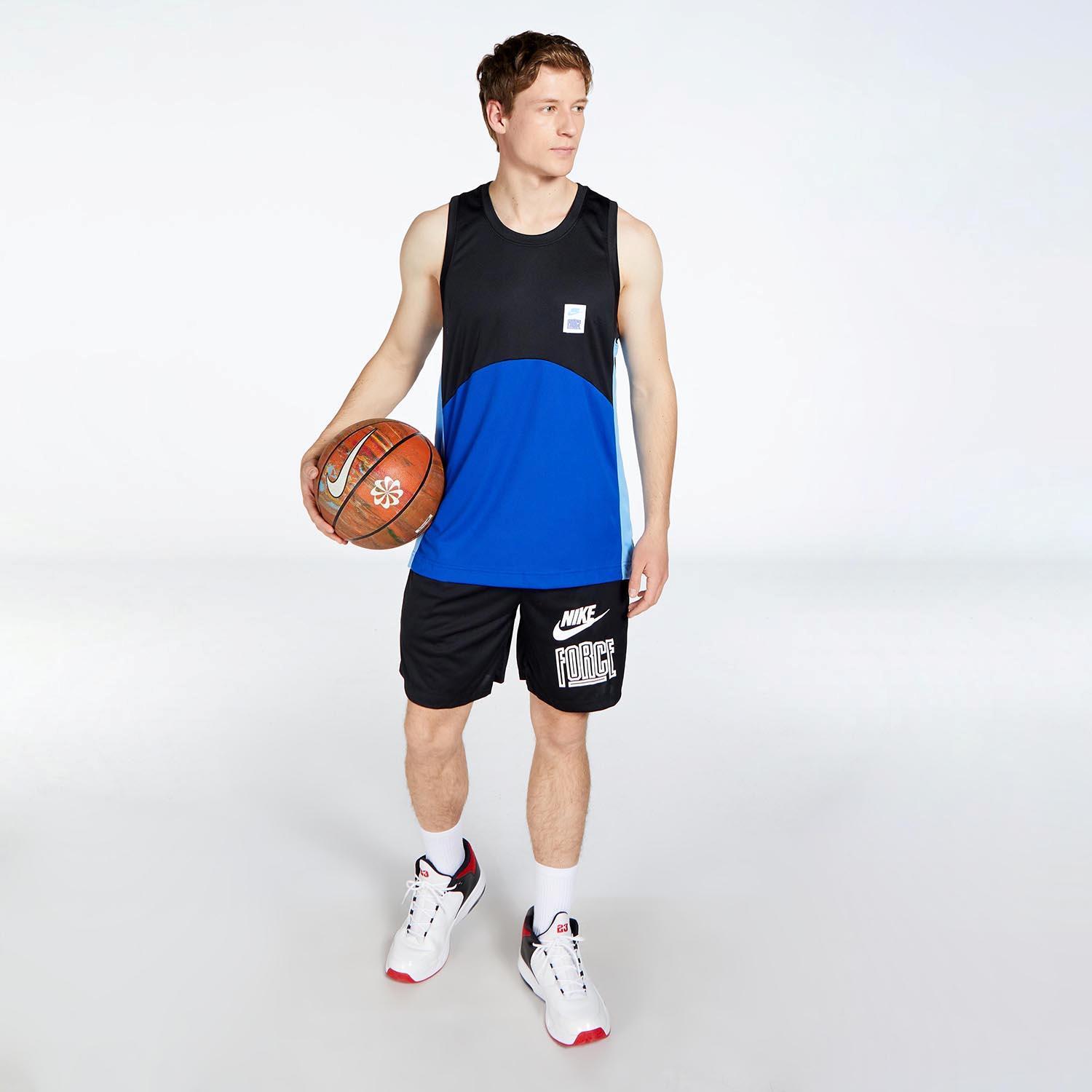 Nike Starting Blauw Basketbalshirt Heren