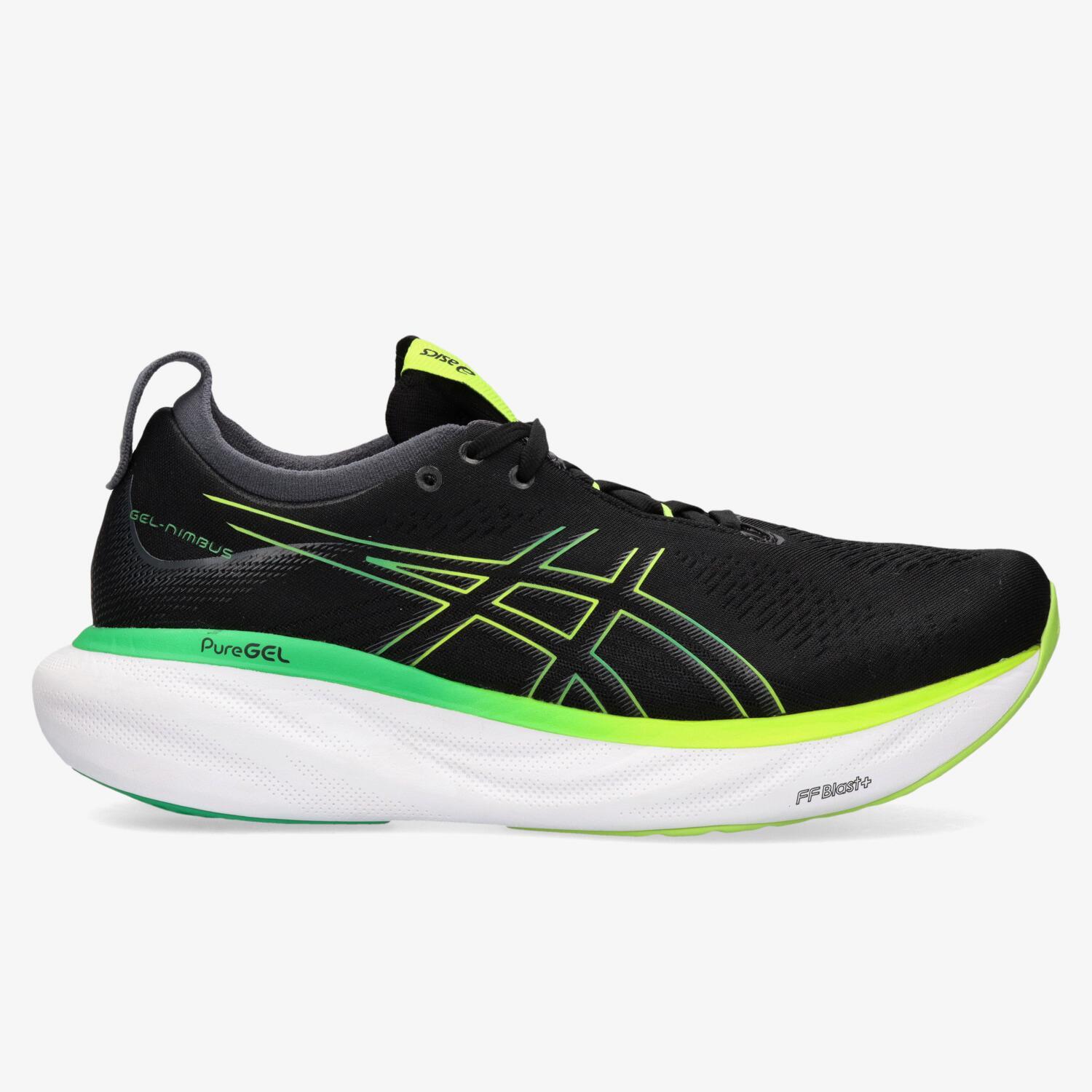 Asics Gel Nimbus 25 - Negro - Zapatillas Running Hombre