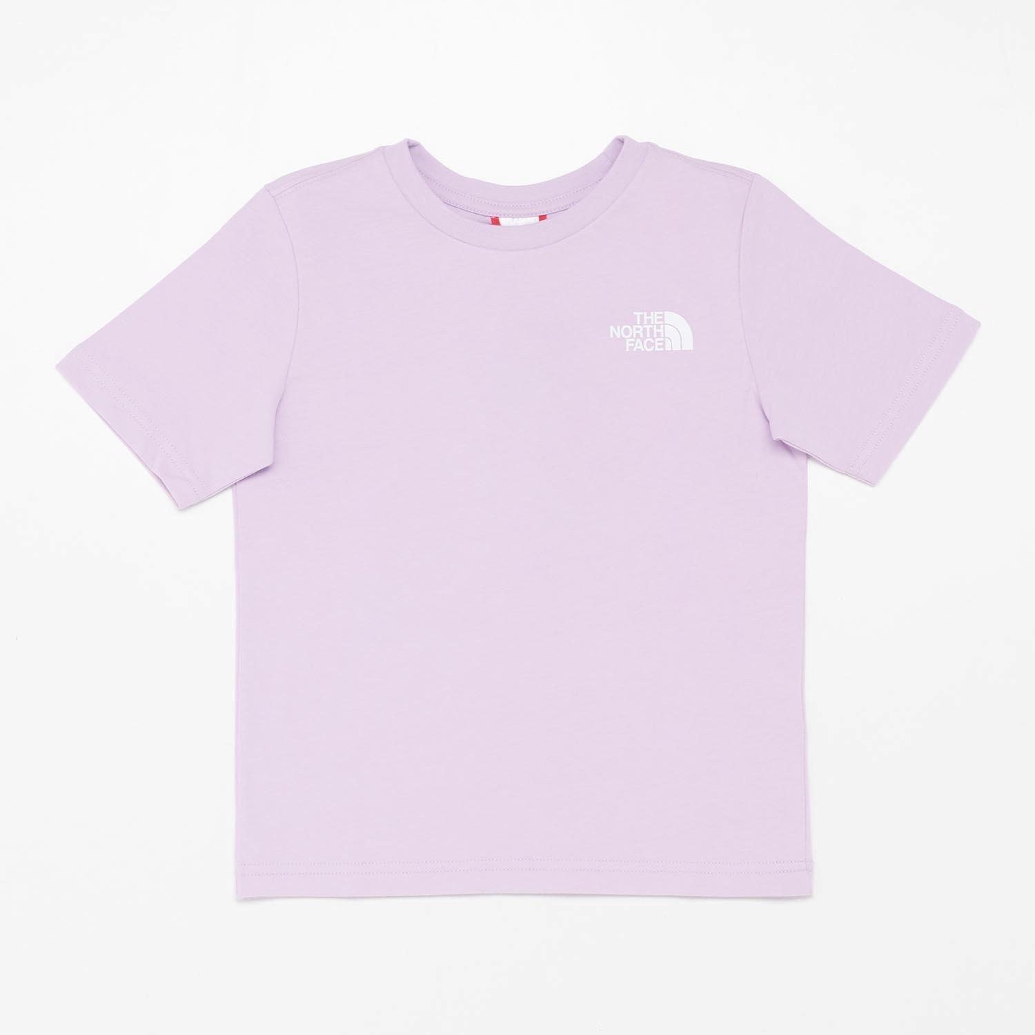 North Face The Relaxed Paars T-shirt Meisjes