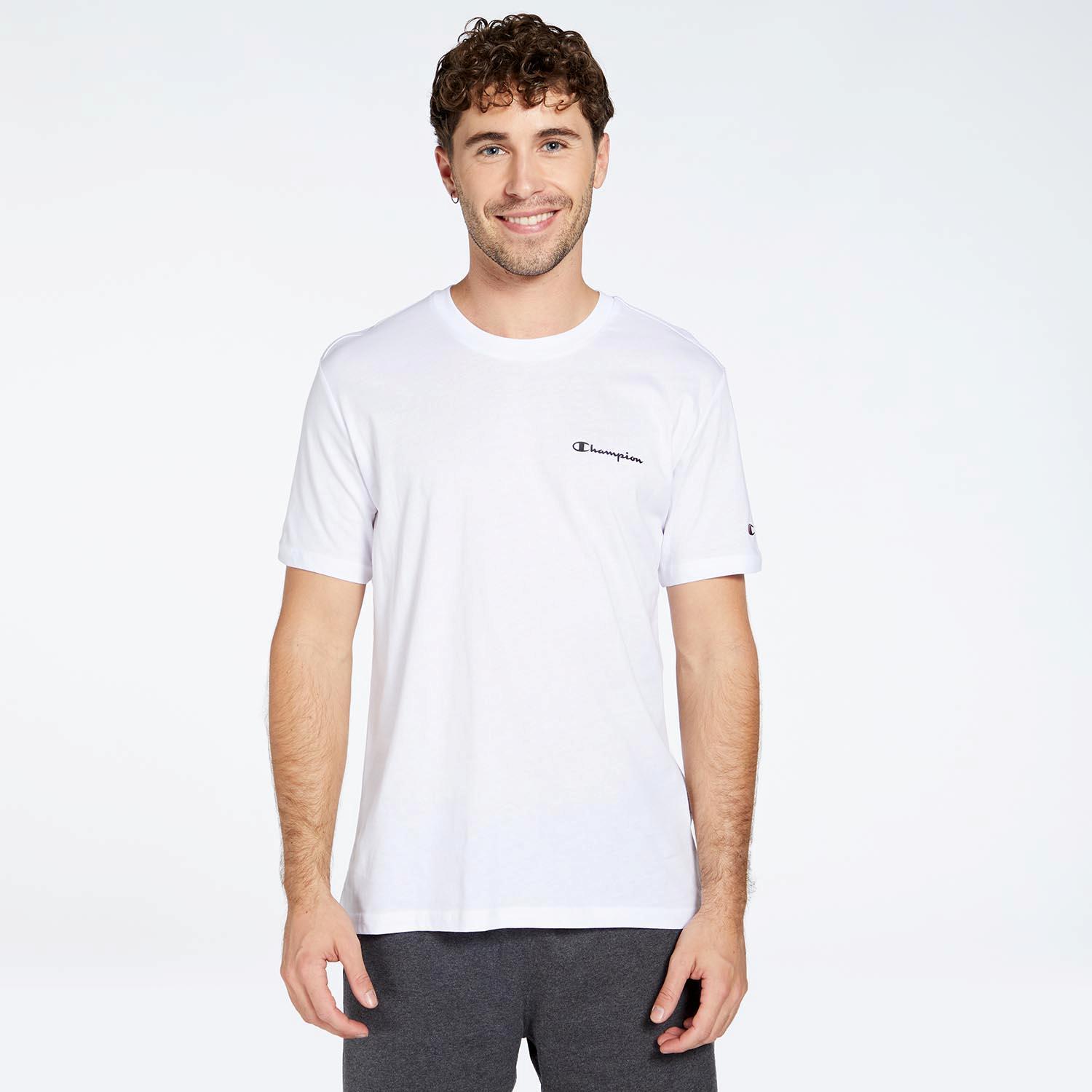 Champion Small Logo - Branco - T-shirt Homem tamanho 2XL