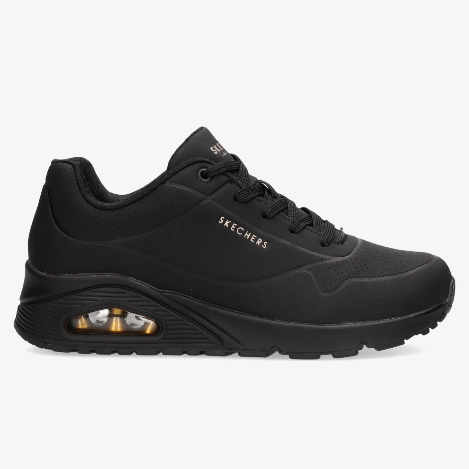 Zapatos skechers mujer outlet plataforma negras