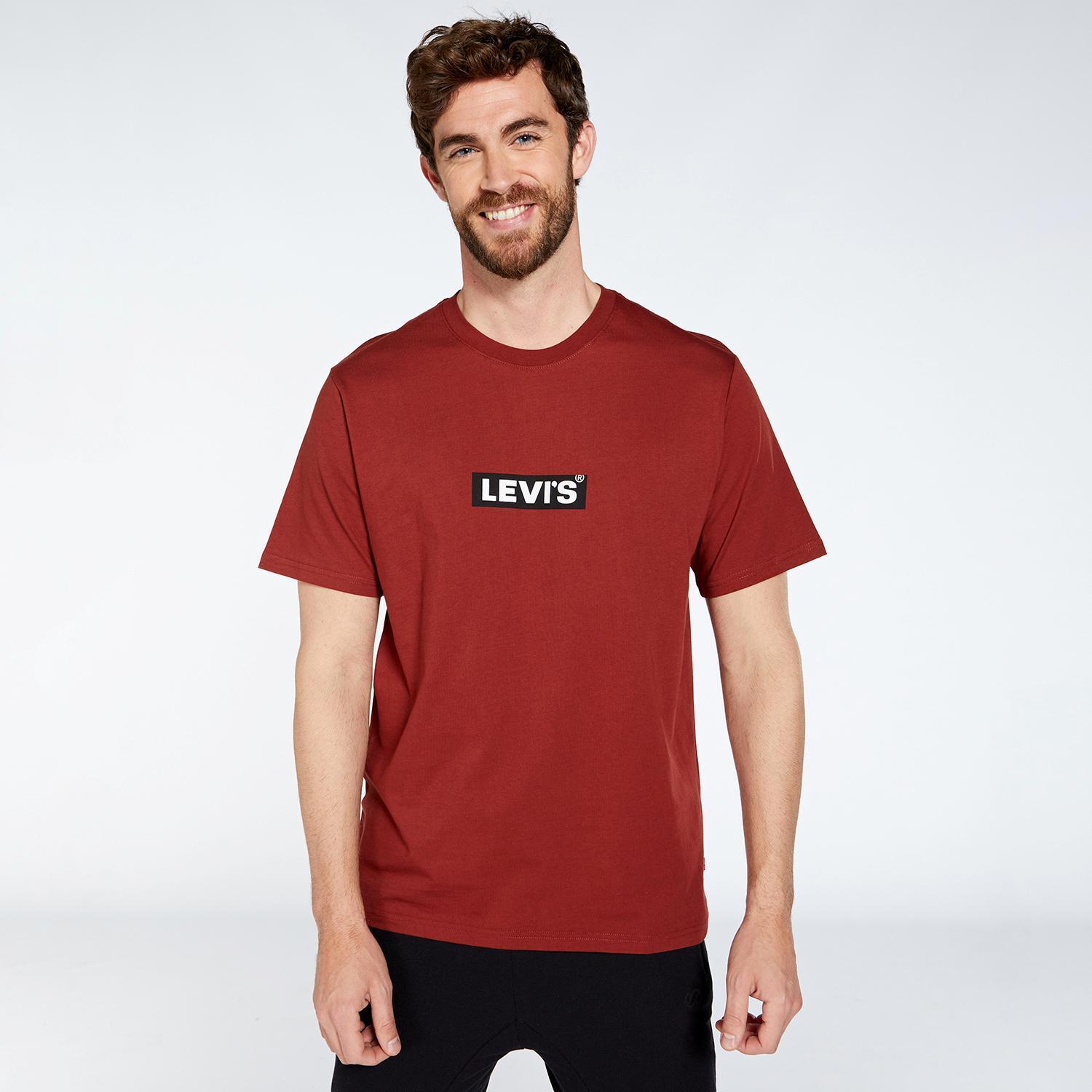 Levis Levi's Relaxed Granaat T-shirt Heren