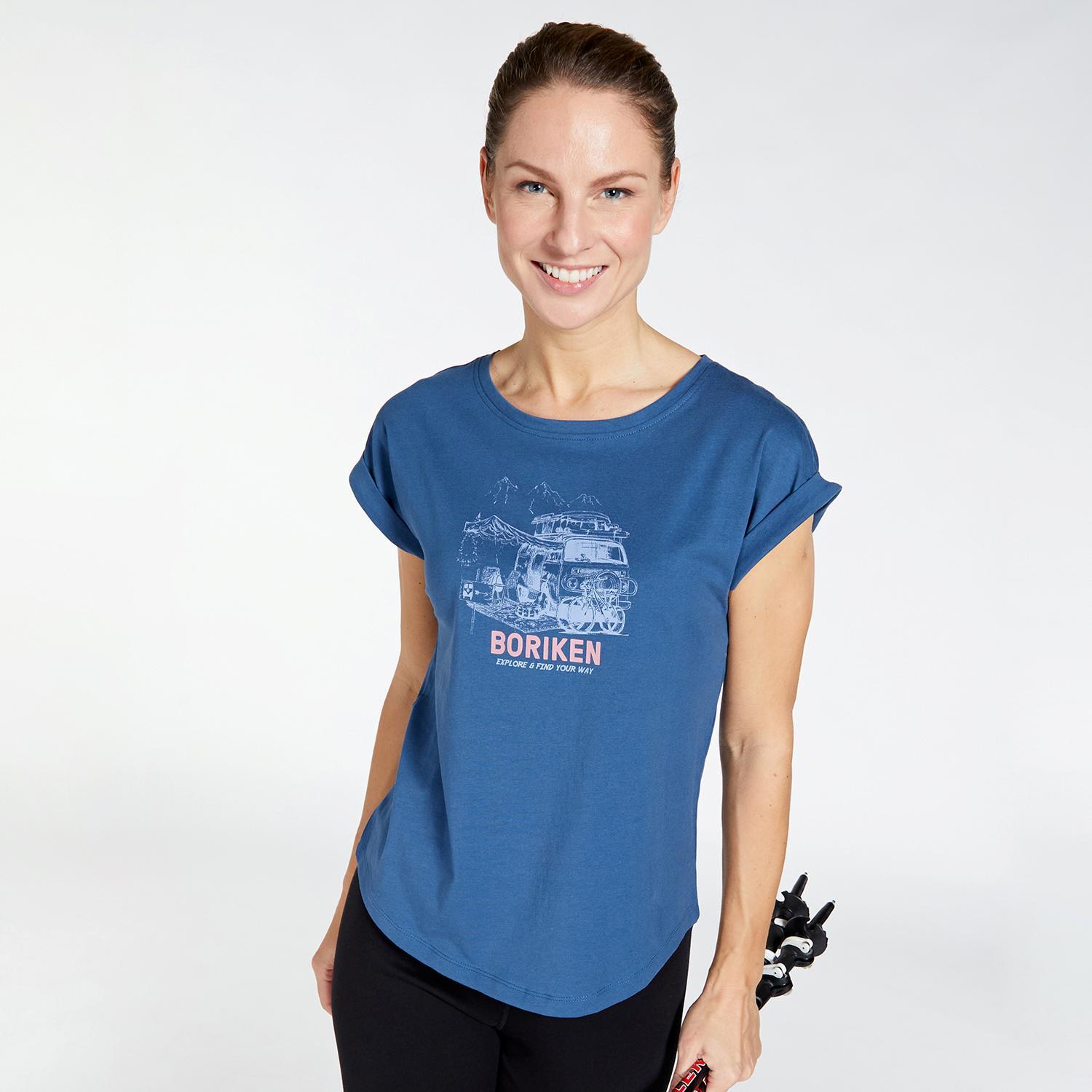 Boriken Outdoor Blauw T-shirt Dames